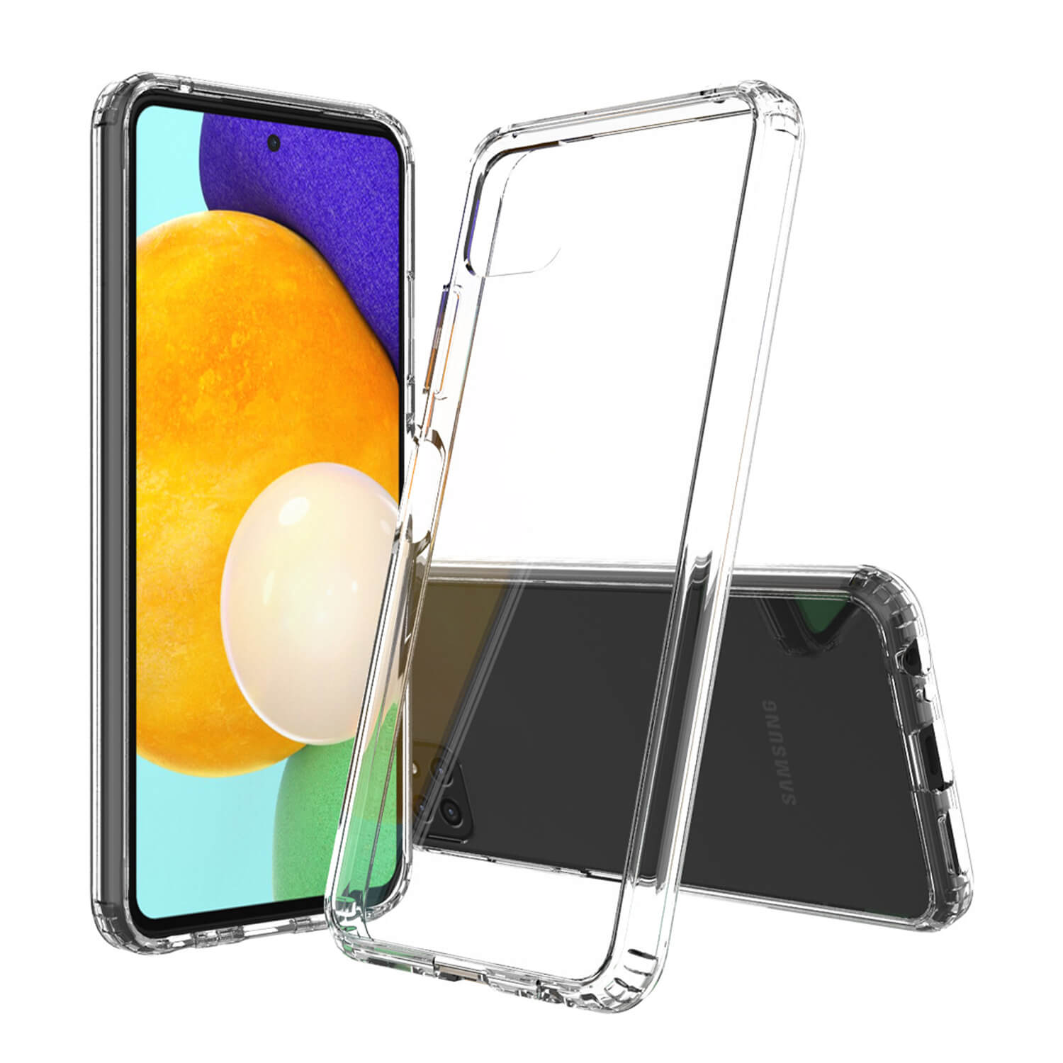 Tough On Samsung Galaxy A22 Case Slim Hybrid Clear