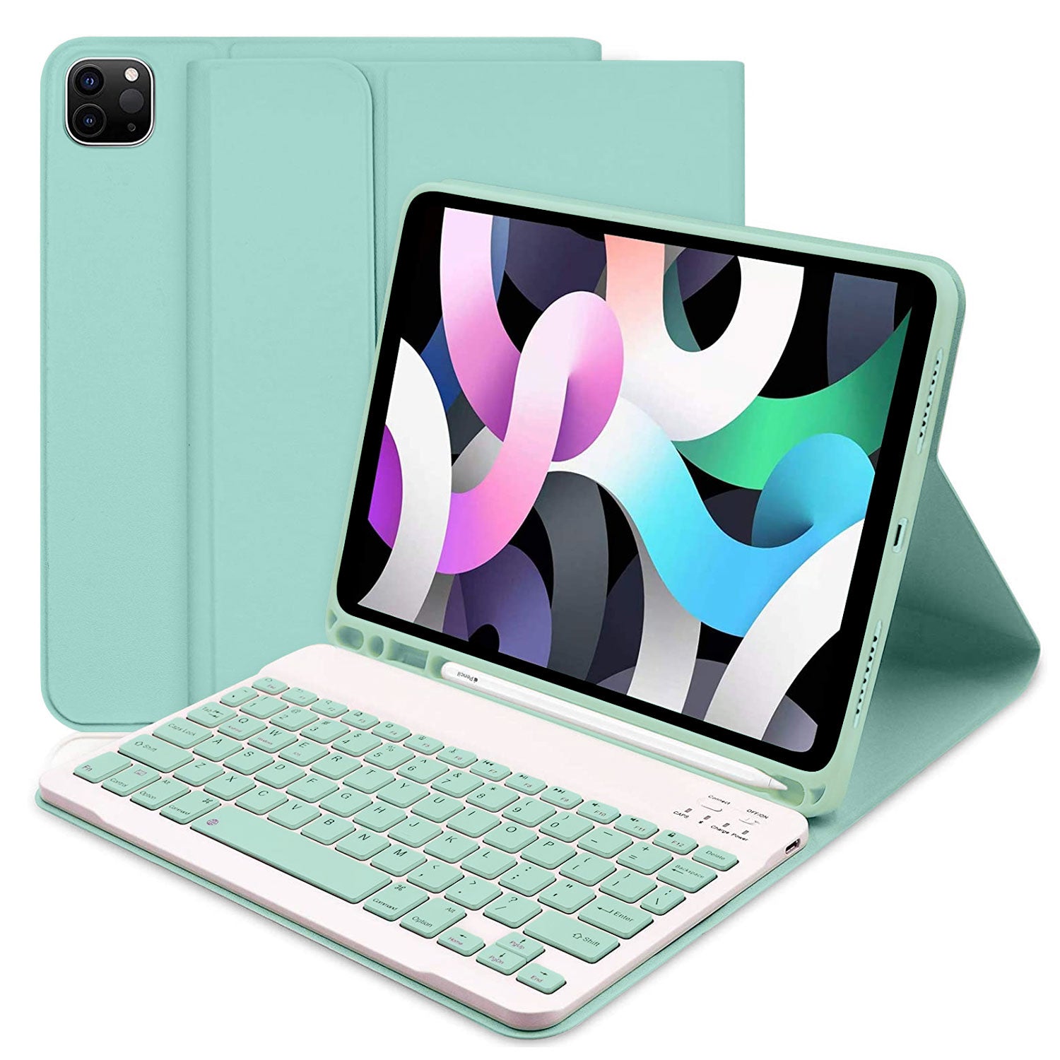 Tough On iPad Air 4 / Air 5 10.9" / Pro 11" Wireless Bluetooth Keyboard Smart Cover Mint