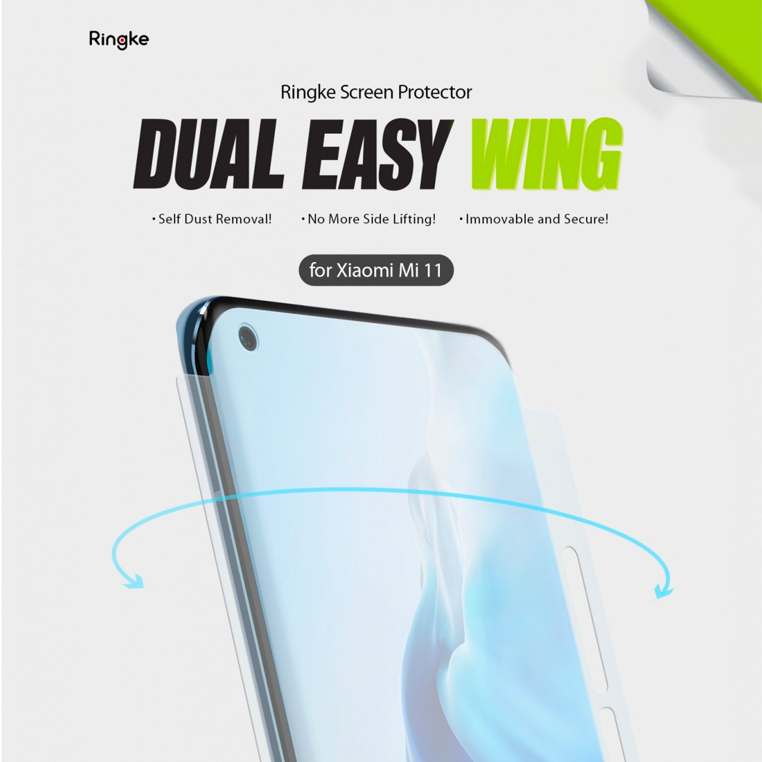 Ringke Xiaomi Mi 11 Screen Protector Dual Easy Film 2 Pack
