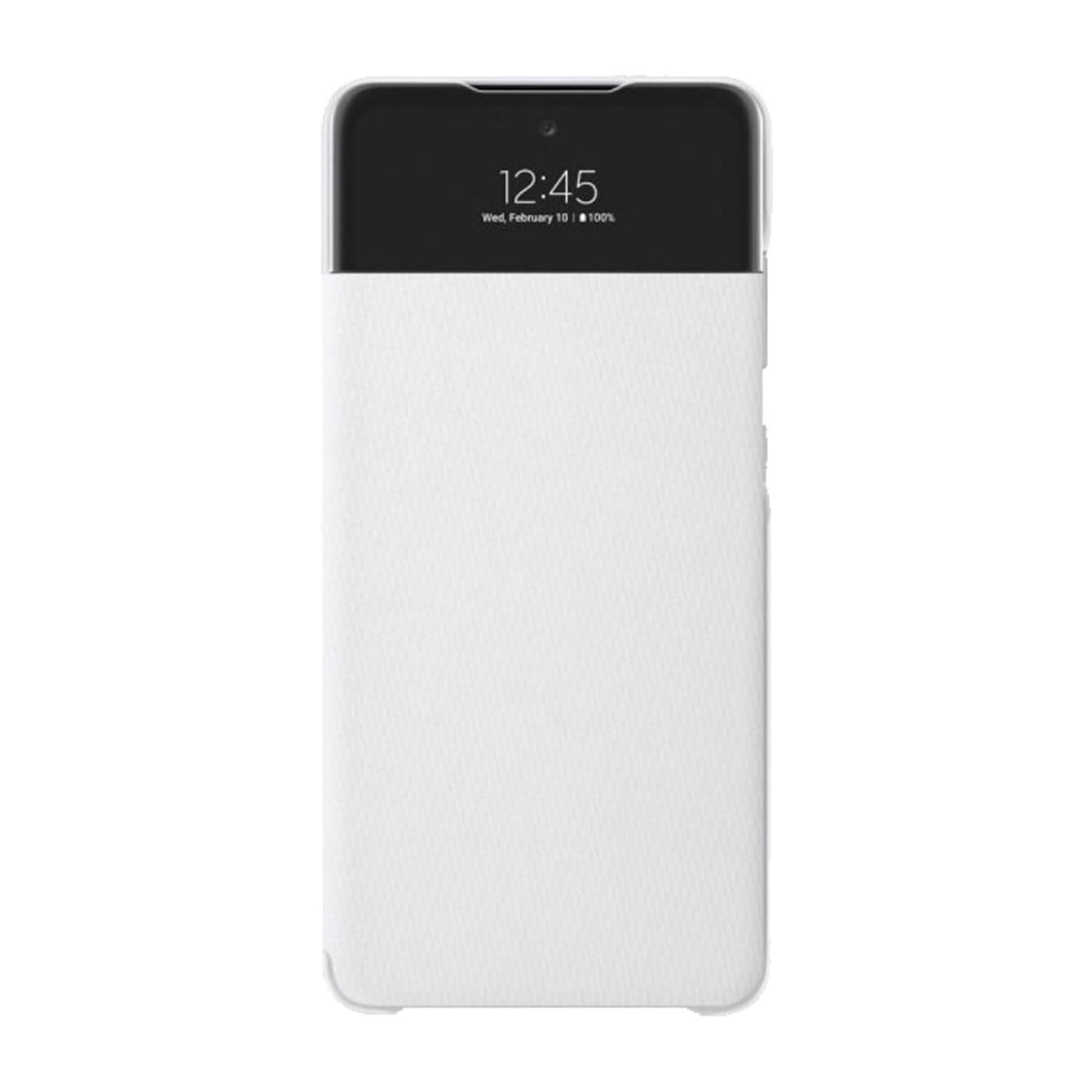 Samsung Galaxy A72 Case Smart S-View Wallet Cover White