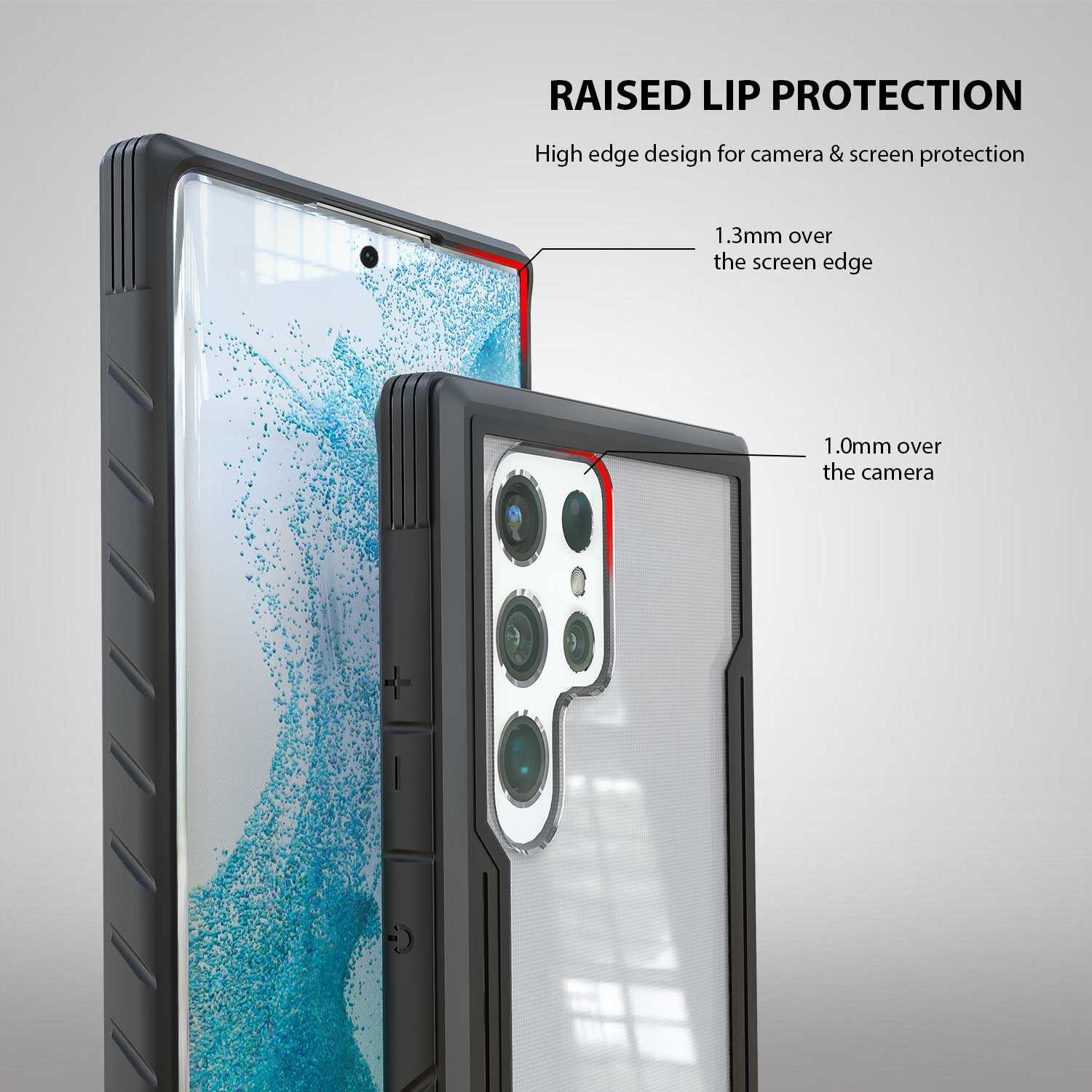 Tough On Samsung Galaxy S22 Ultra 5G Case Iron Shield Black