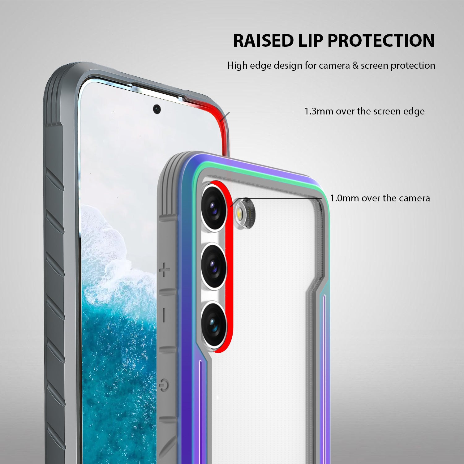 Tough On Samsung Galaxy S23 Plus 5G Case Iron Shield Iridescent