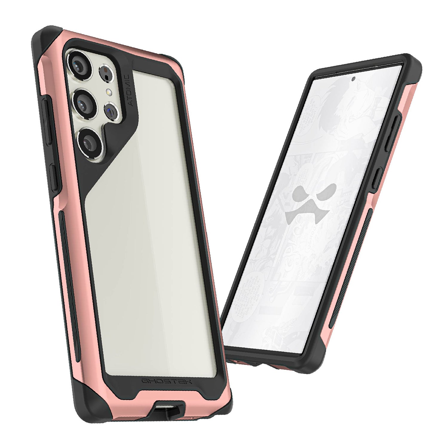 Ghostek Samsung Galaxy S23 Ultra Case Atomic Slim Aluminum Protection Pink
