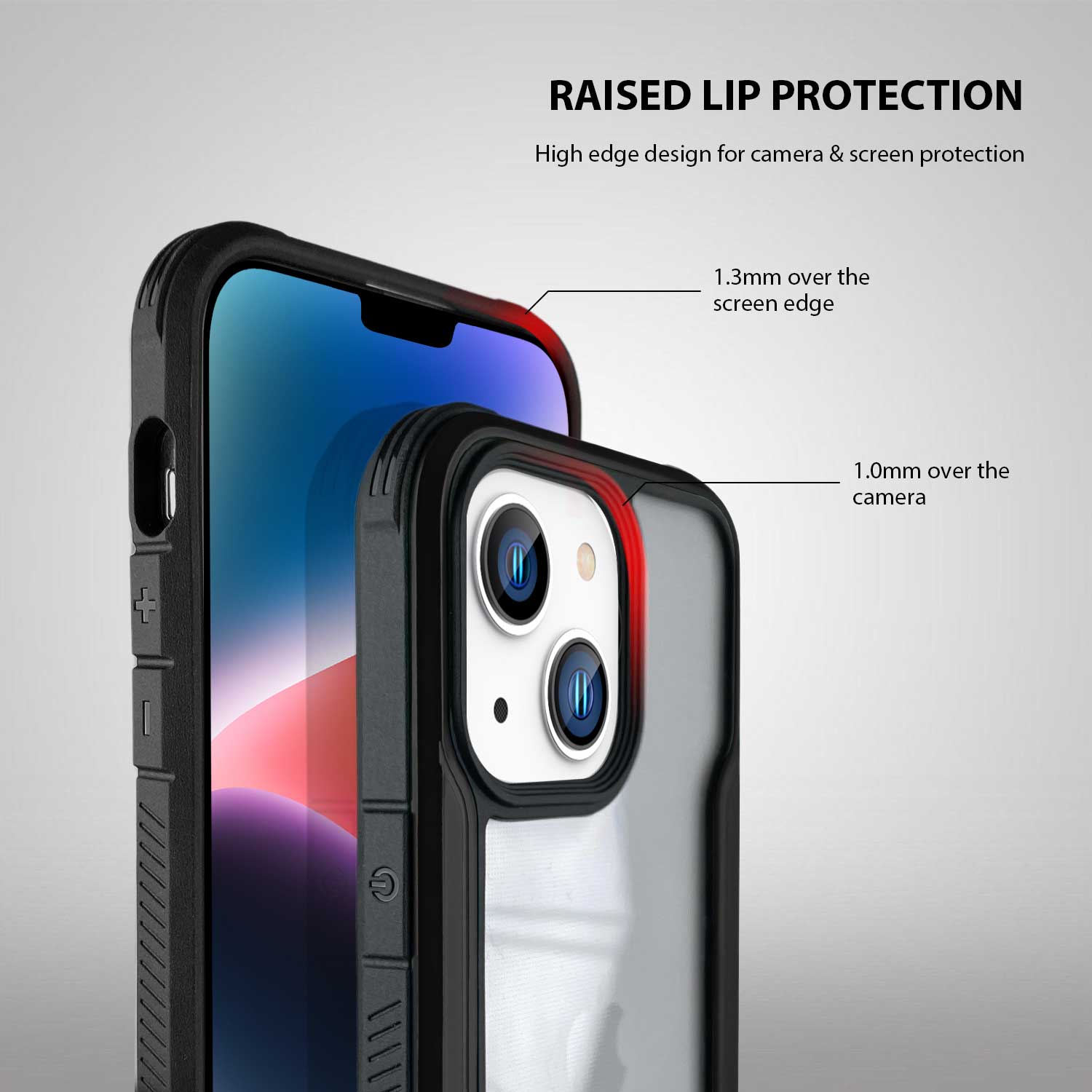 Tough On iPhone 14 Plus Case Iron Shield Black