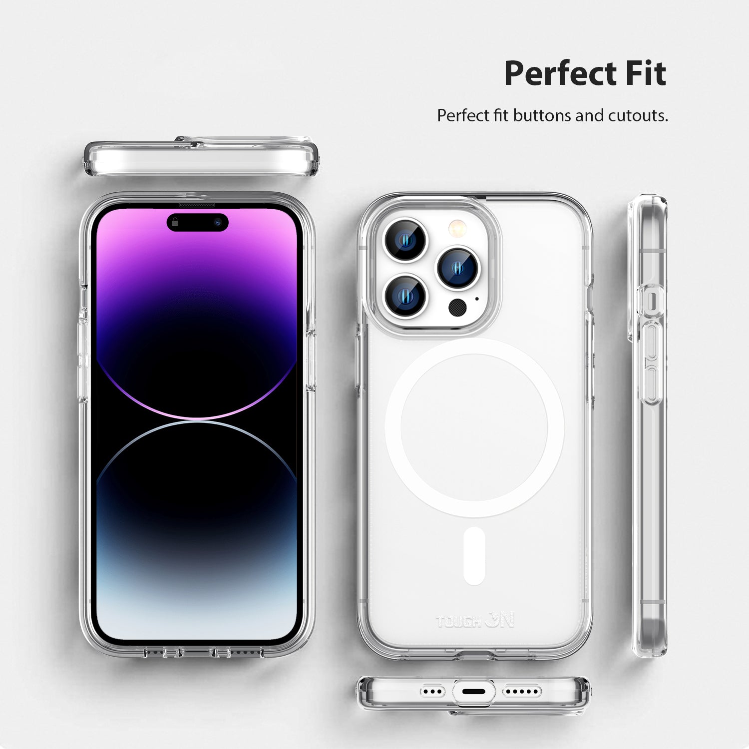 Tough On iPhone 14 Pro Case Clear with Magsafe