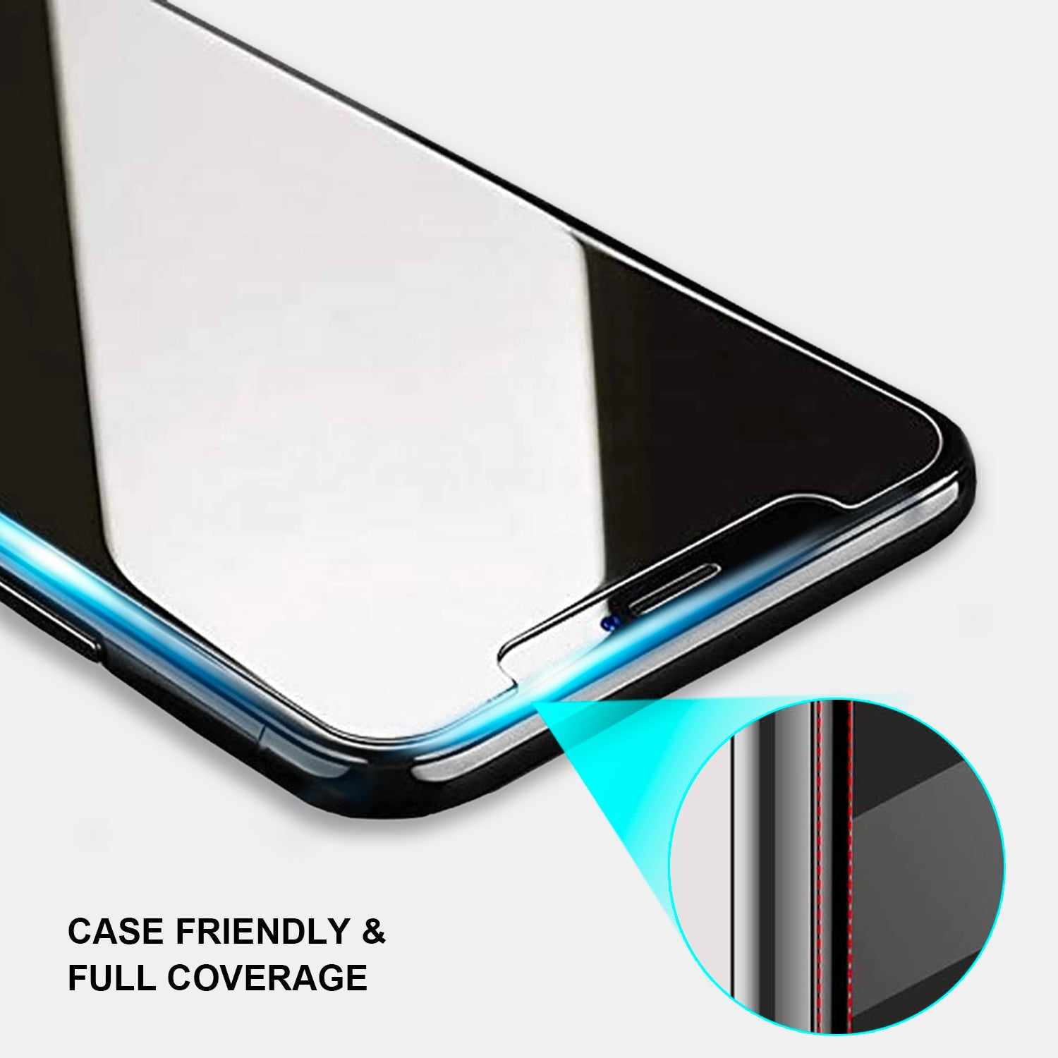iPhone XS & X Pro Tempered Glass Screen Protector Tough on Double Strong