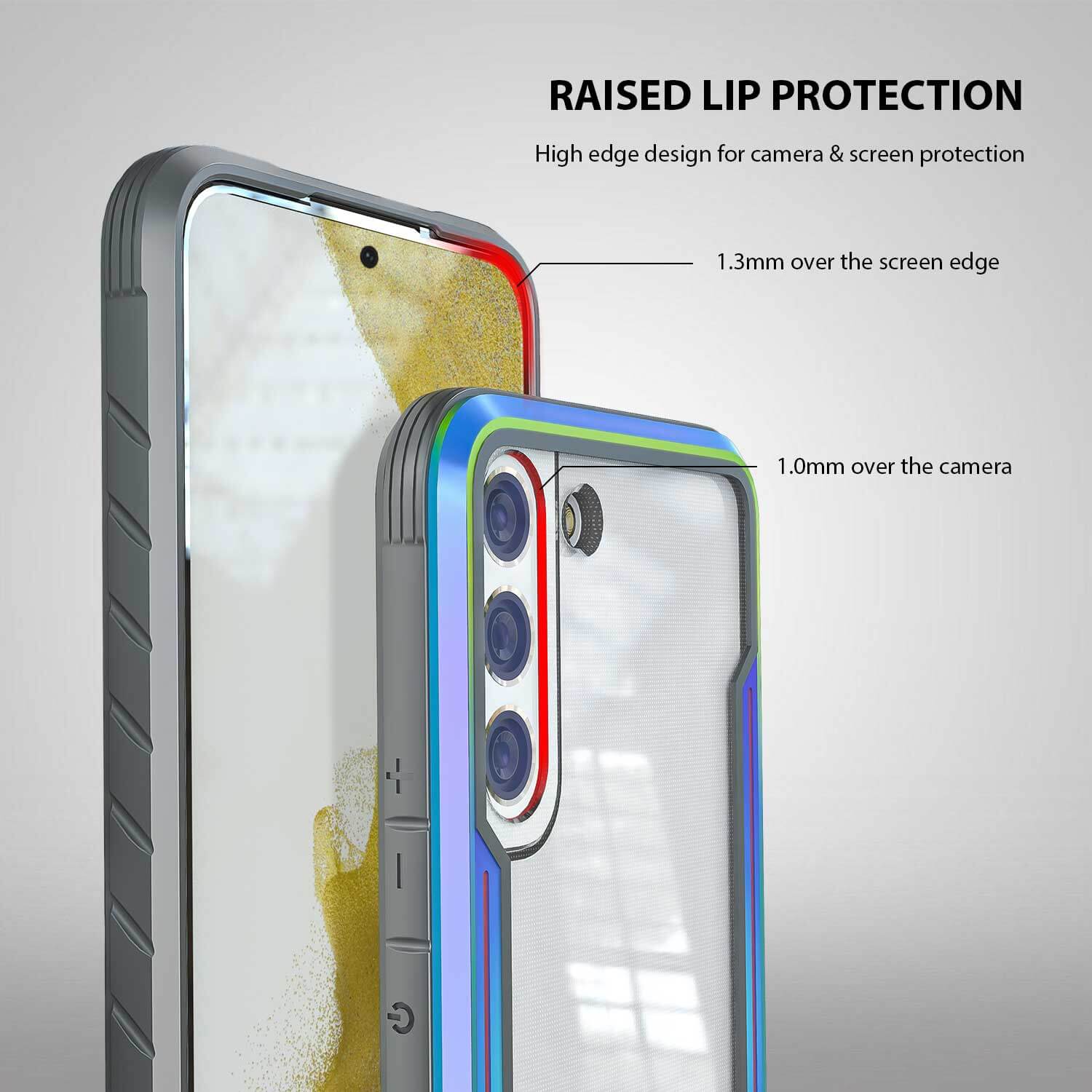 Tough On Samsung Galaxy S22 Plus 5G Case Iron Shield Iridescent