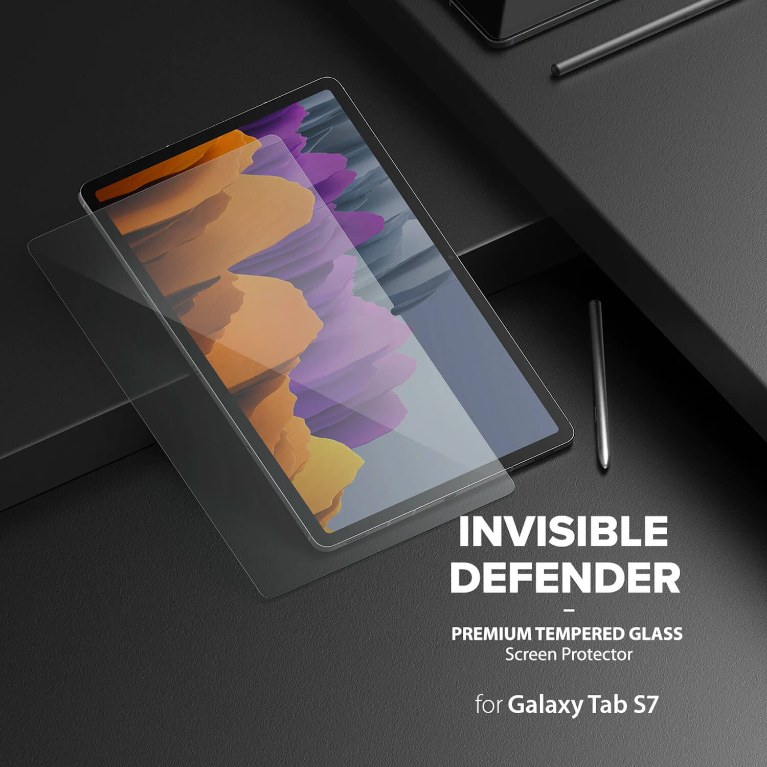 Ringke Samsung Galaxy Tab S8 / S7 Invisible Defender Glass Screen Protector