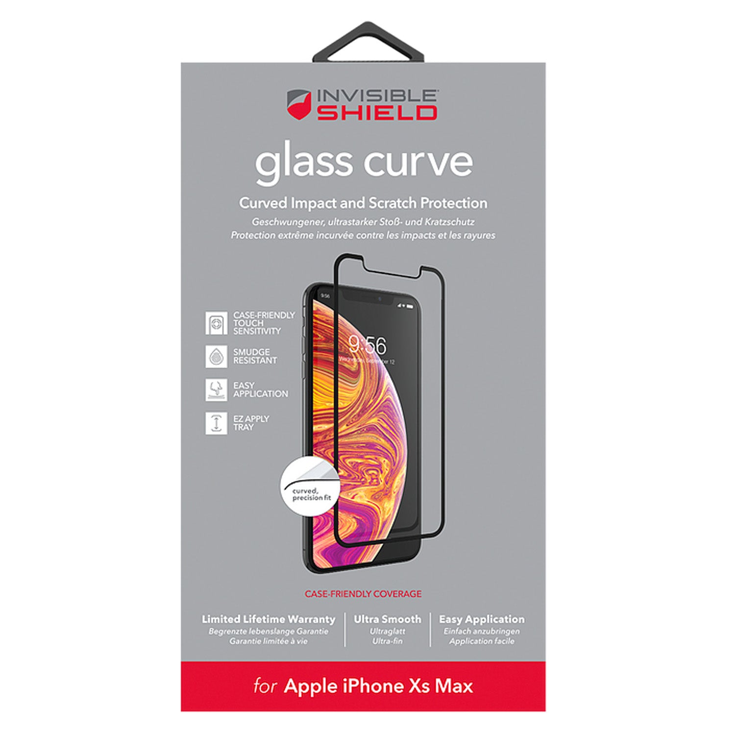 ZAGG InvisibleShield iPhone Xs Max Glass Curve Screen Protector