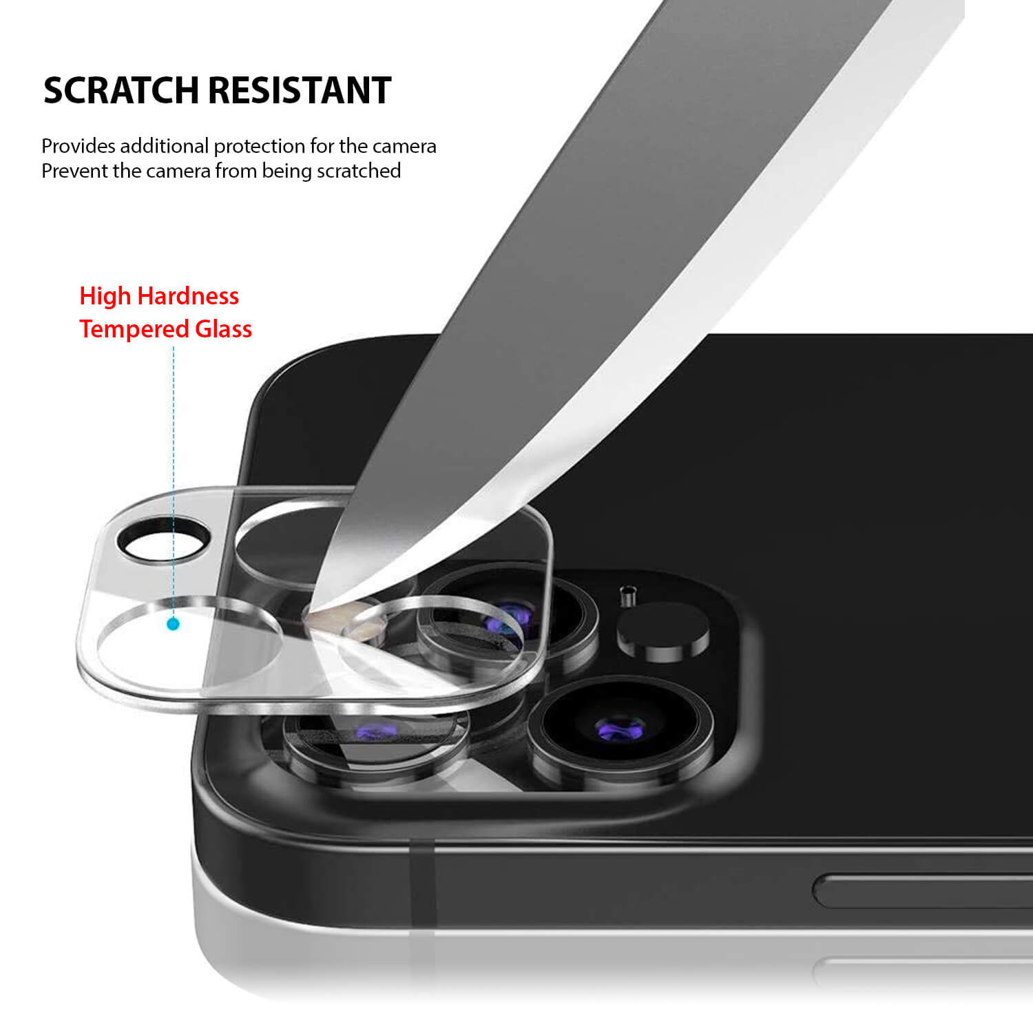 Tough On iPhone 12 Pro Max Rear Camera Protector Tempered Glass