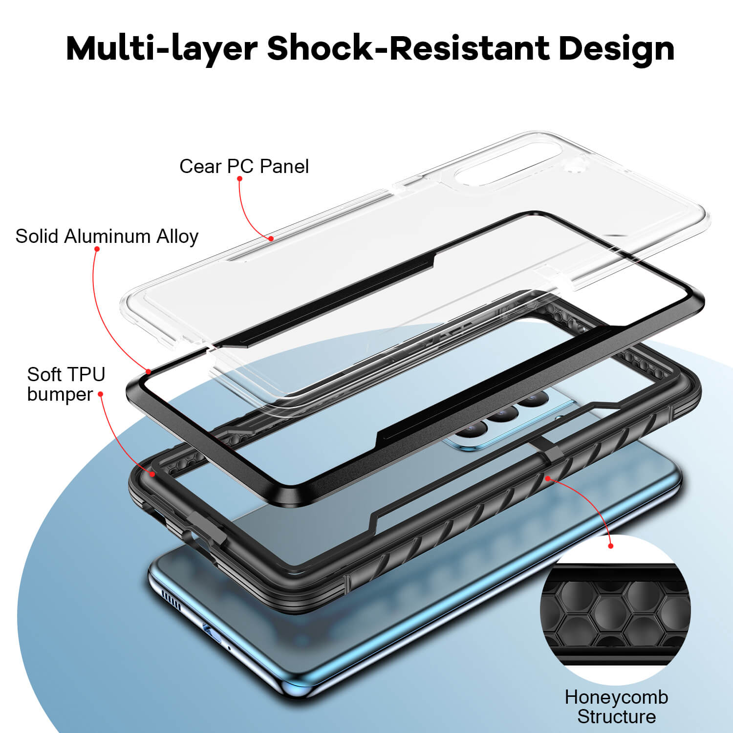 Tough On Samsung Galaxy S21 5G Case Iron Shield Black