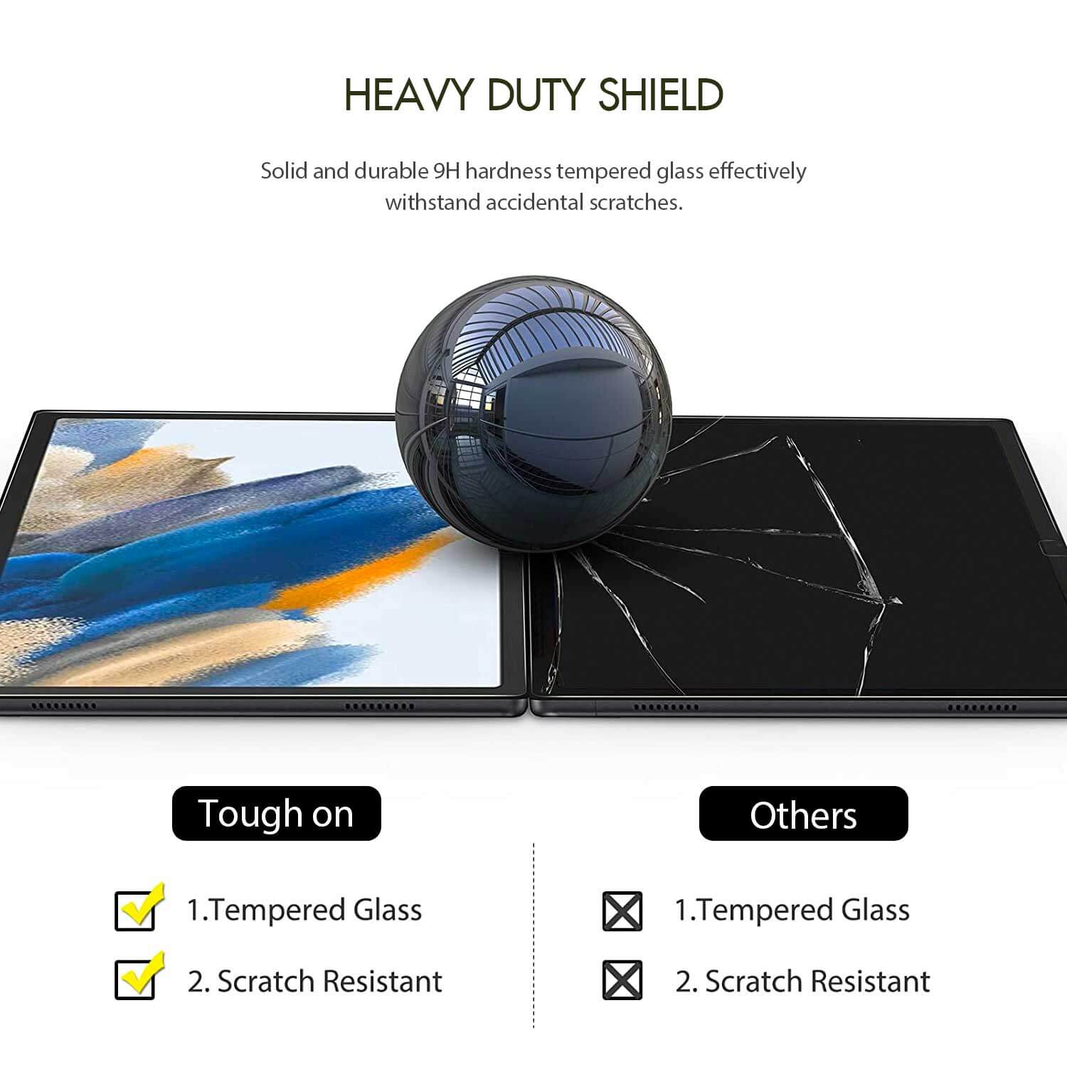 Tough On Samsung Galaxy Tab A8 Premium Tempered Glass Screen Protector