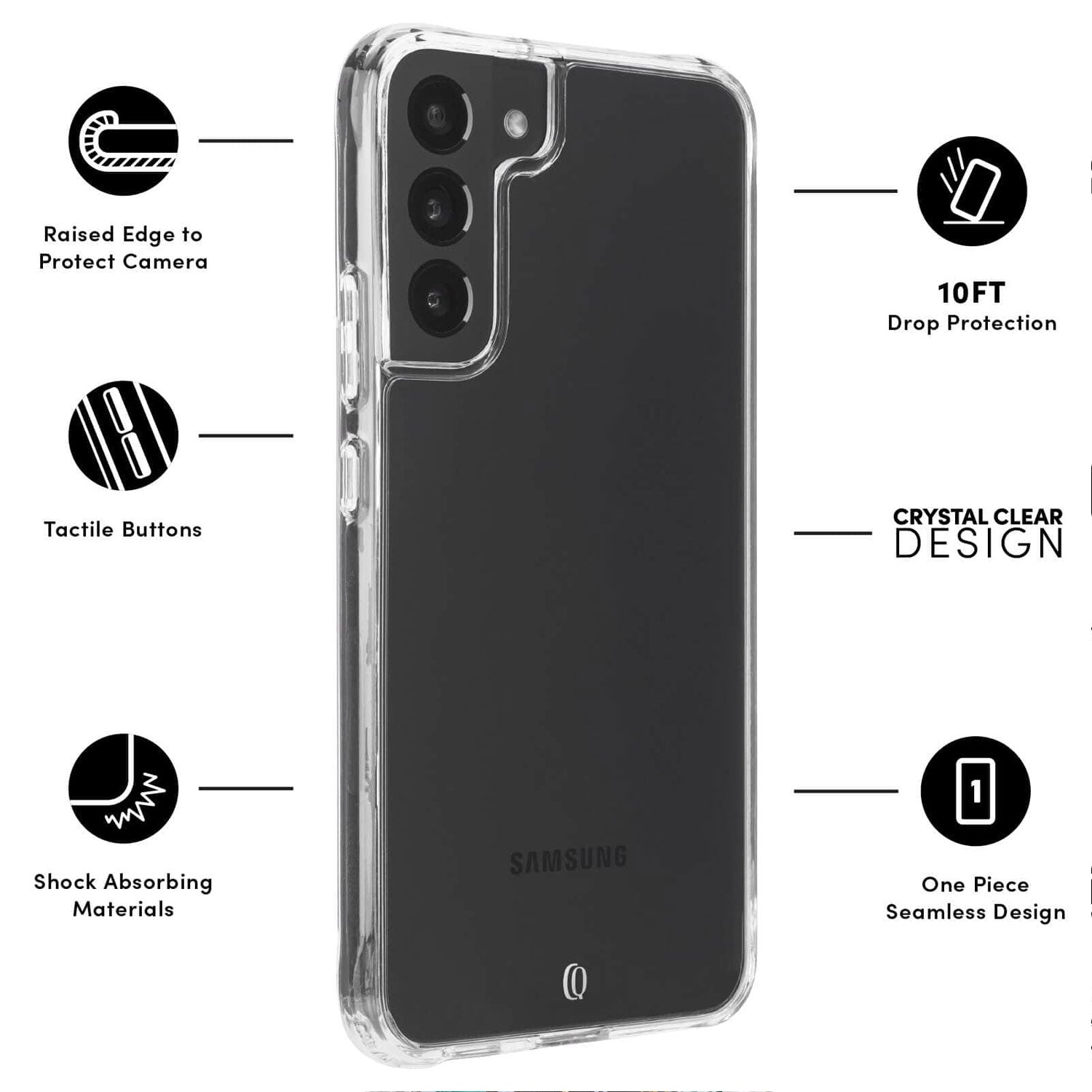 Case-Mate Samsung Galaxy S22 Plus 5G Case Tough Clear