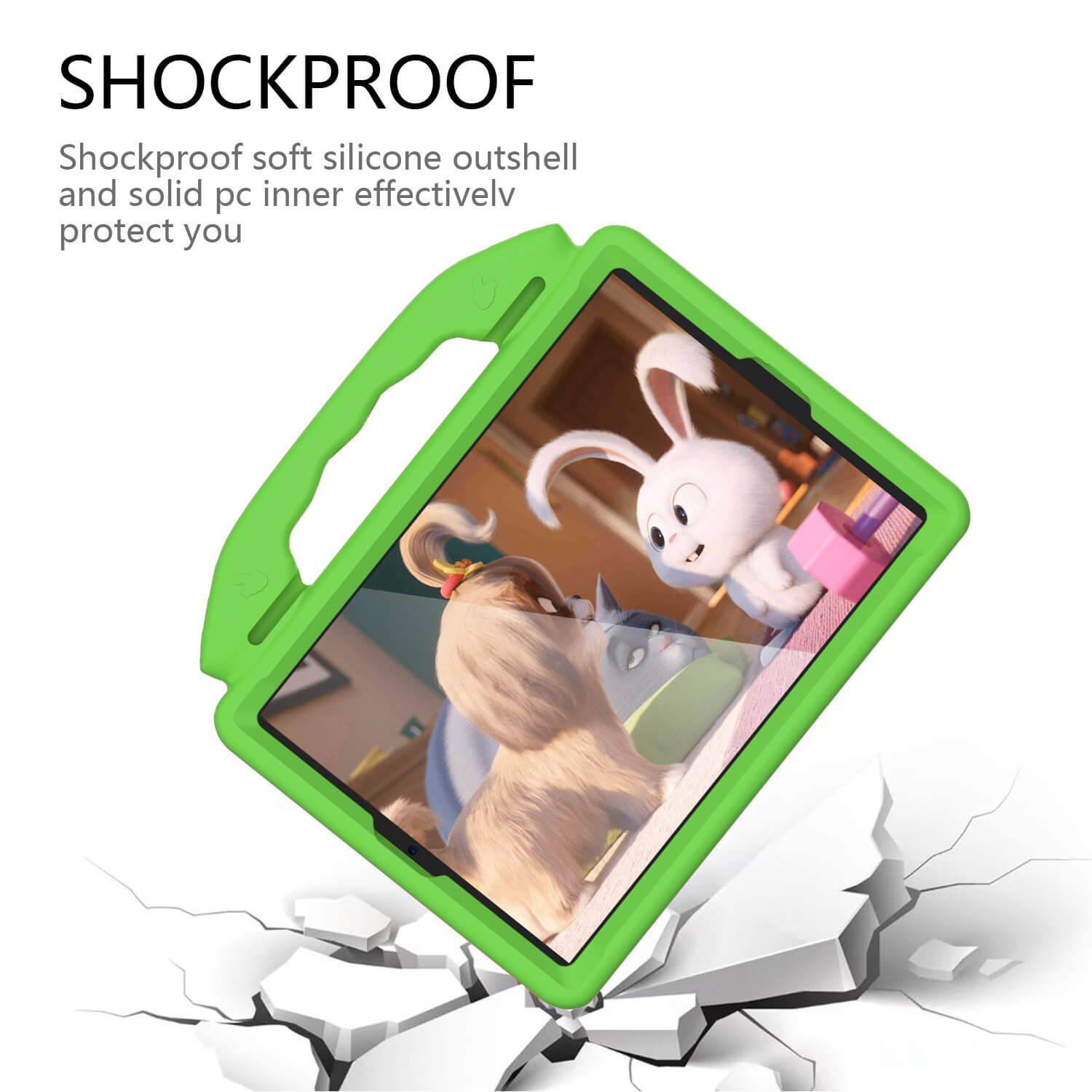 Tough On iPad 5 / 6th Gen 9.7" Case EVA Kids Protection Green