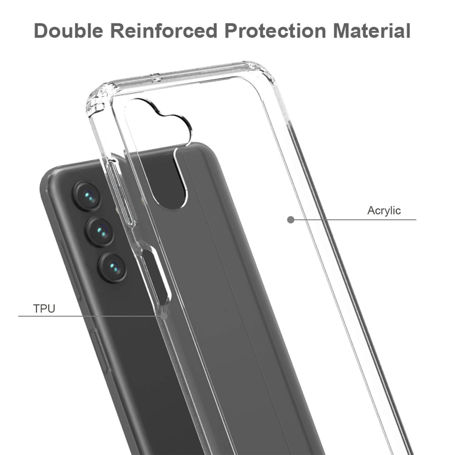Tough On Samsung Galaxy A13 5G Case Clear Air