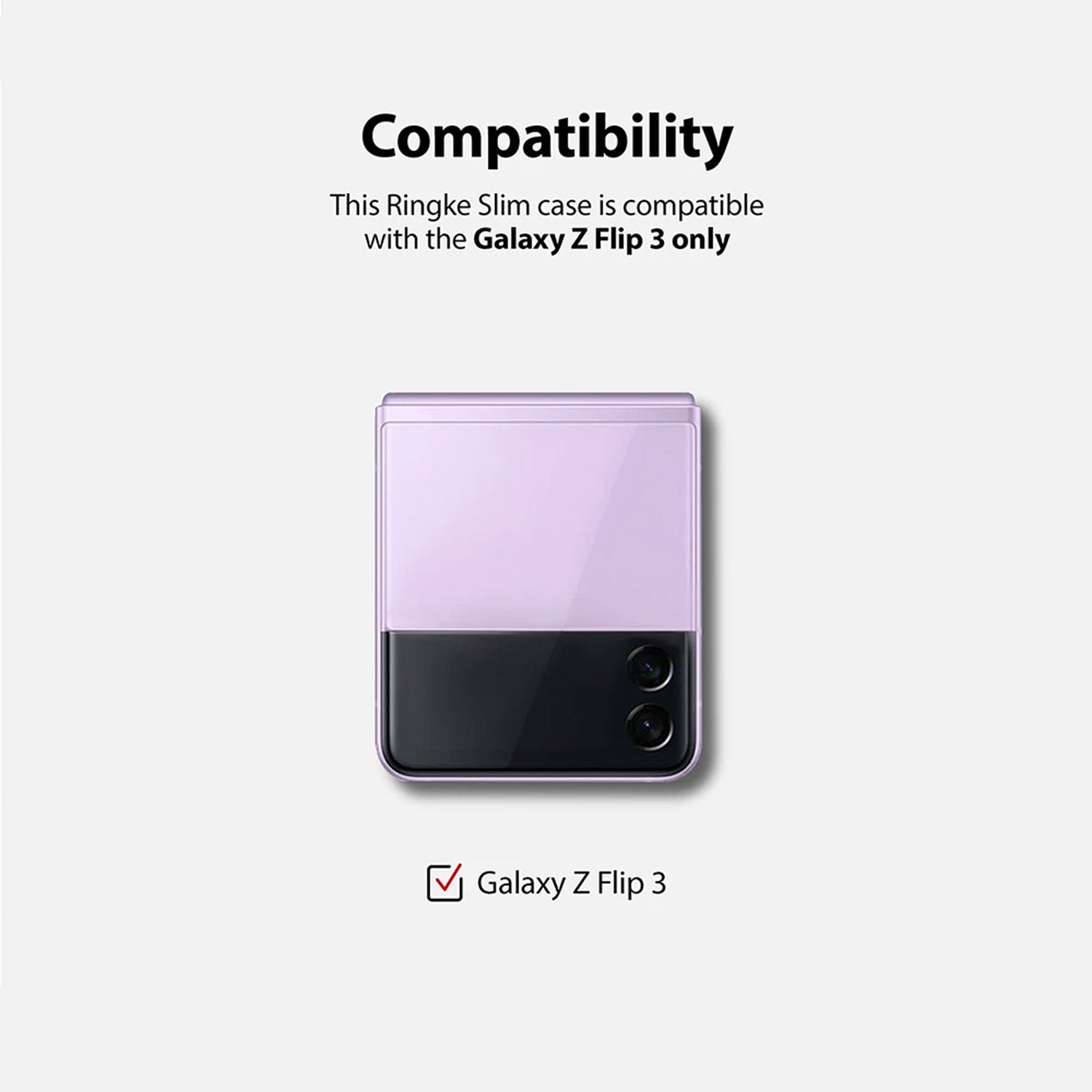 Ringke Samsung Galaxy Z Flip 3 Case Slim Black