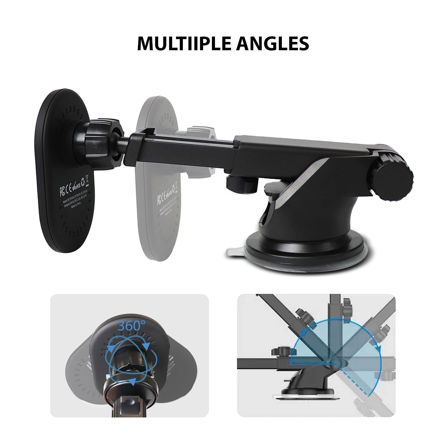 Tough On 15W Wireless Magnetic Universal Car Mount