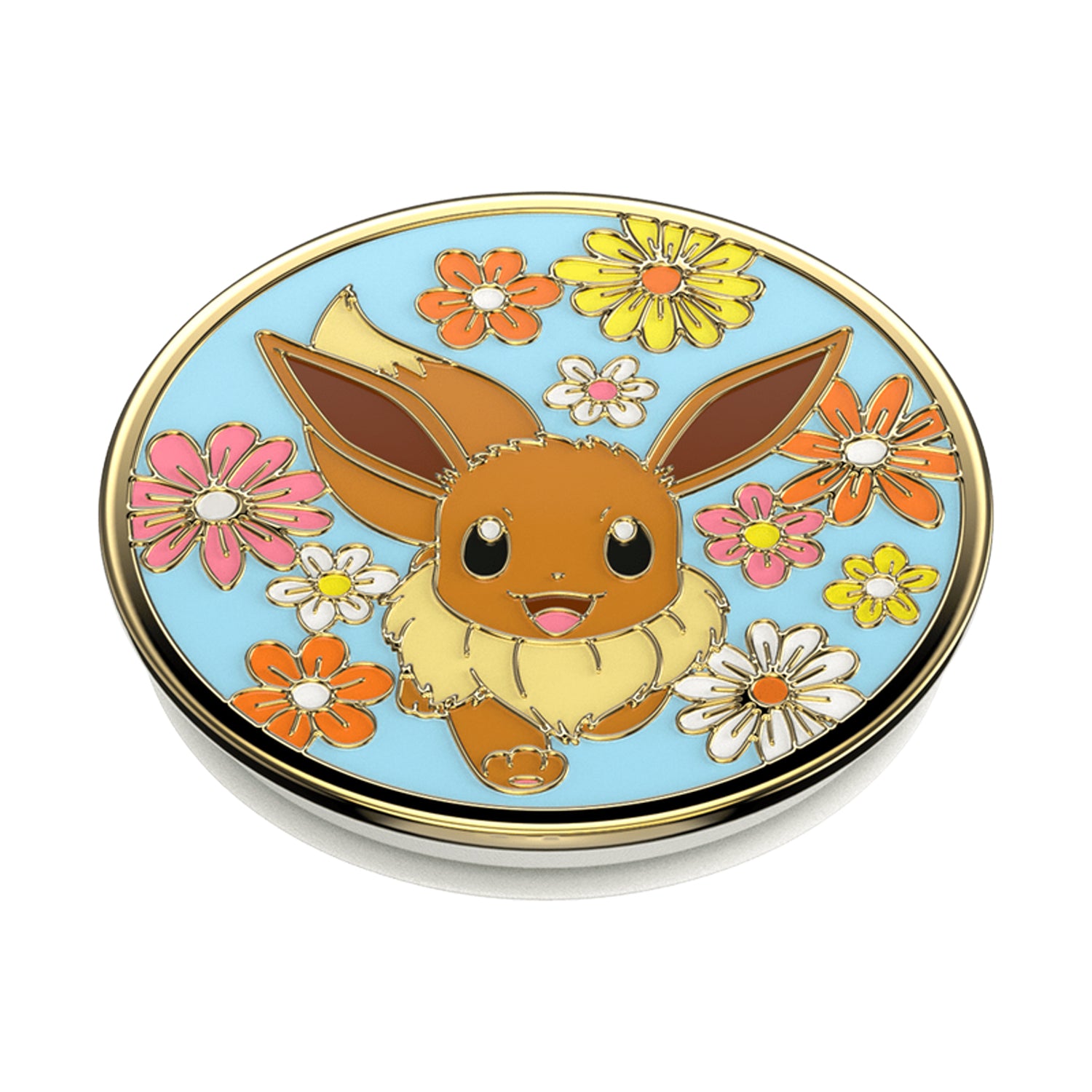 PopSockets PopGrip Universal Pokemon Enamel Floral Eevee