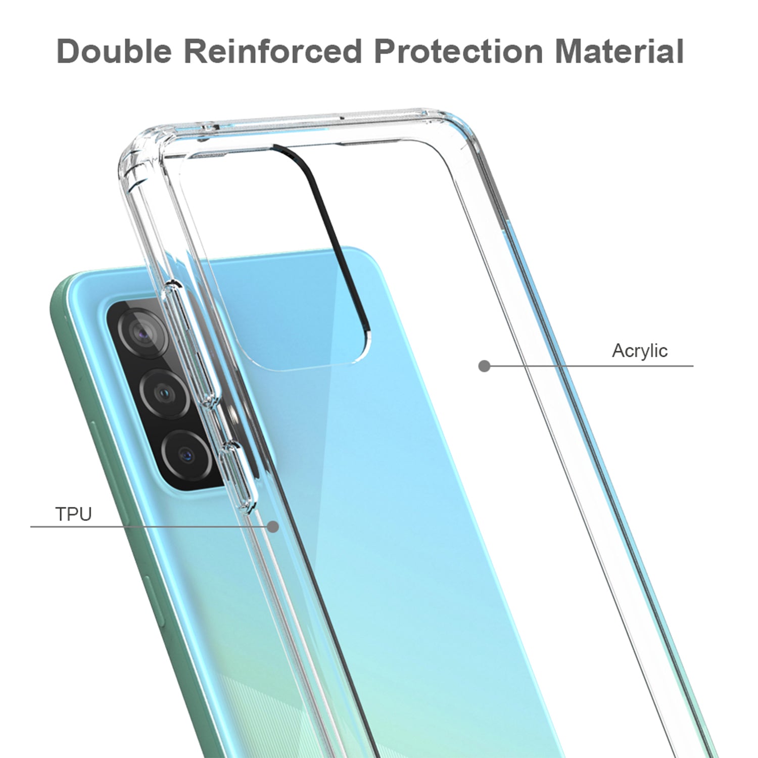 Tough On Samsung Galaxy A52s / A52 Case Tough Essential Clear