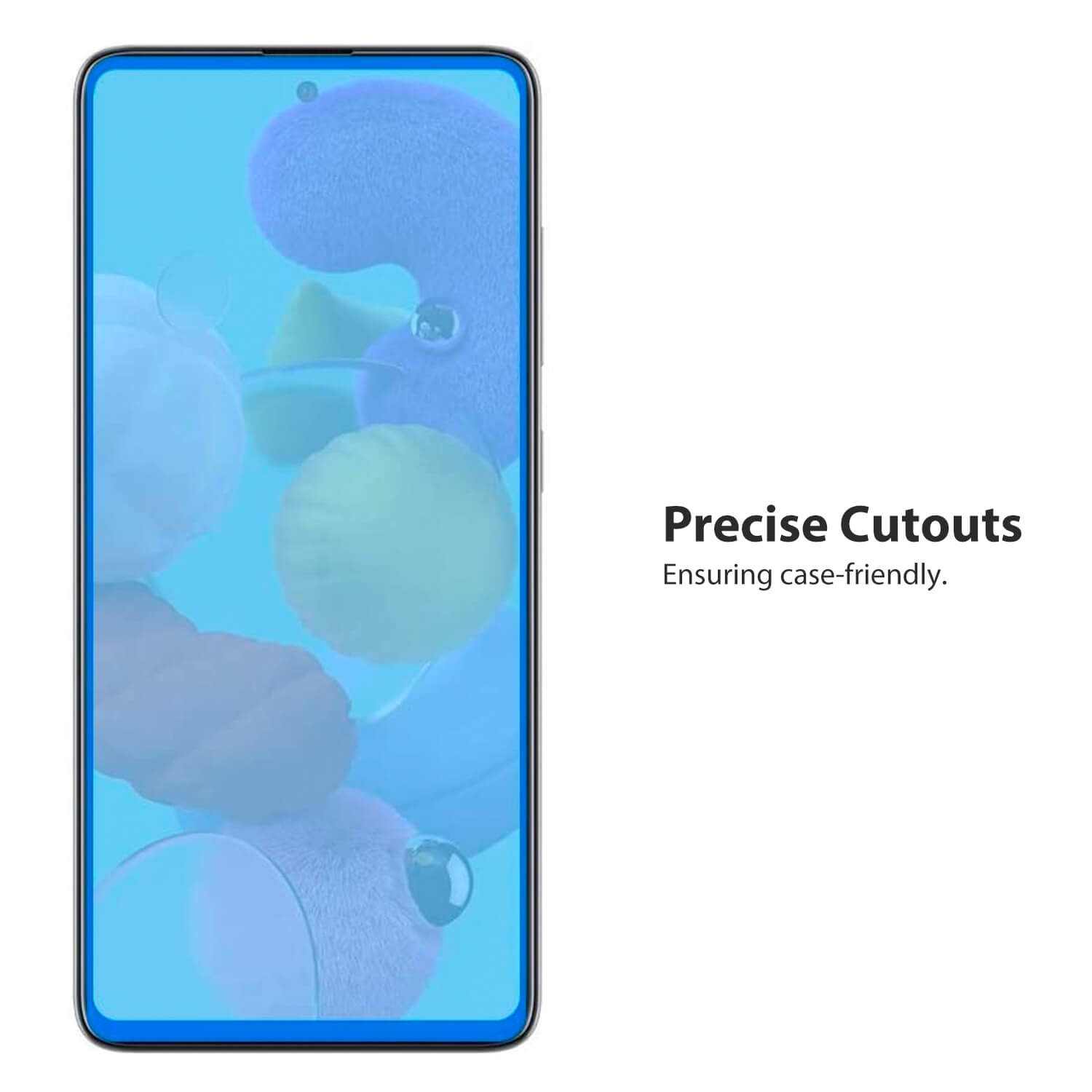 Tough on Samsung Galaxy A53 / A52s /A52 Tempered Glass Screen Protector Black