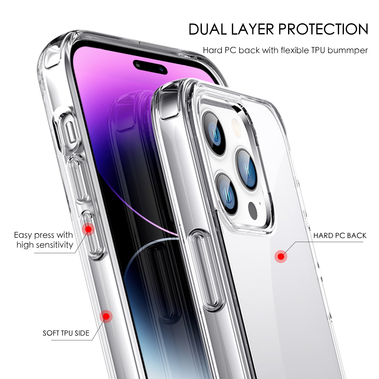 Tough On iPhone 14 Pro Max Case Clear Air