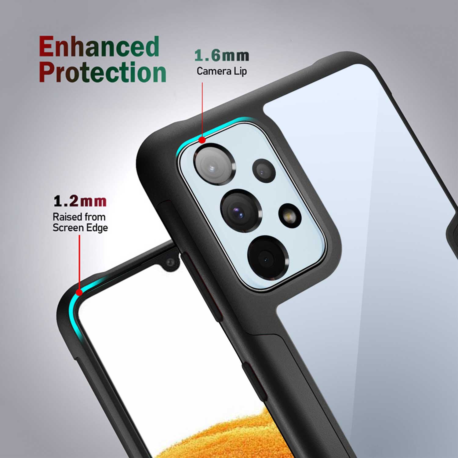 Tough On Samsung Galaxy A33 5G Case Iron Shield Black