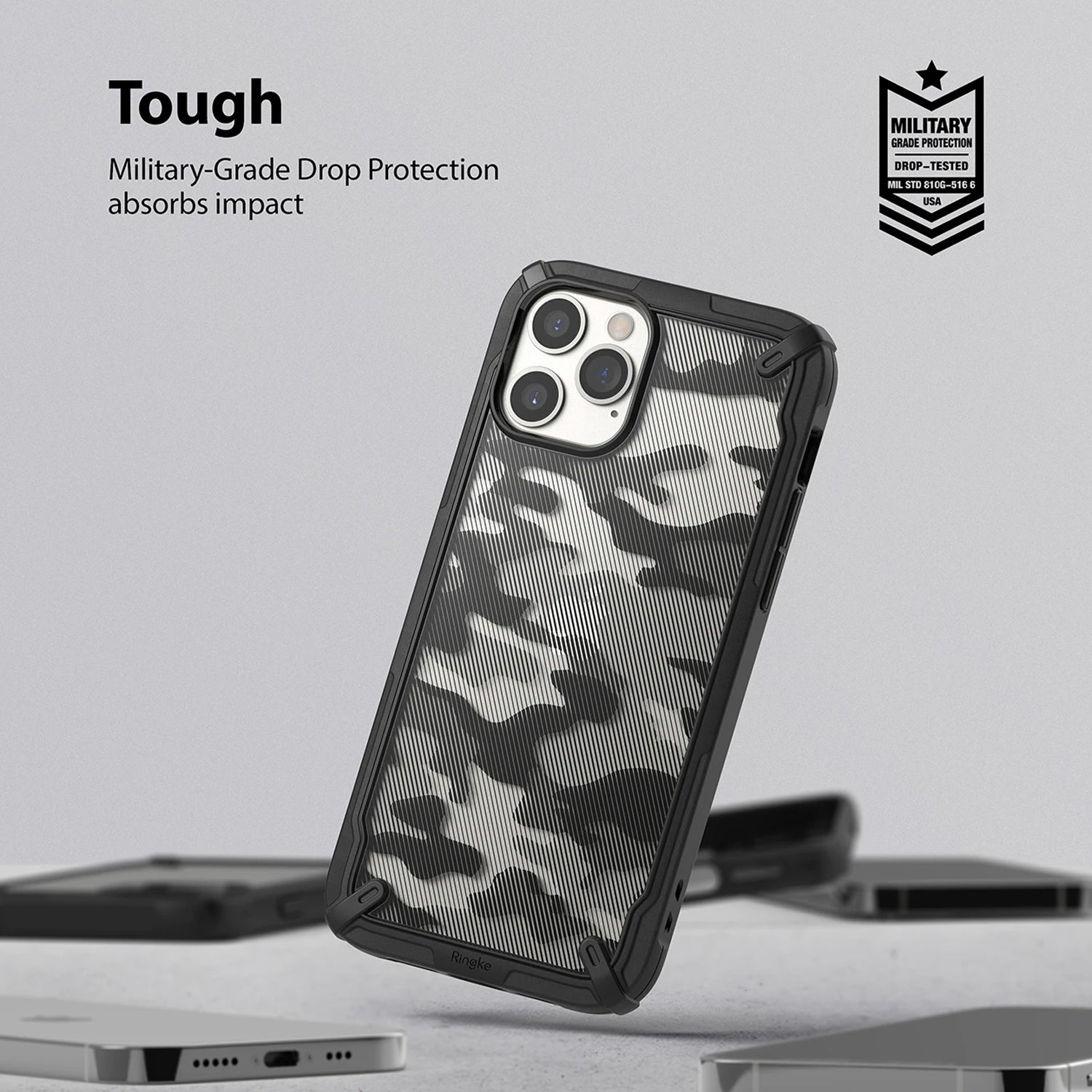 Ringke iPhone 12 / 12 Pro Case Fusion-X Camo Black