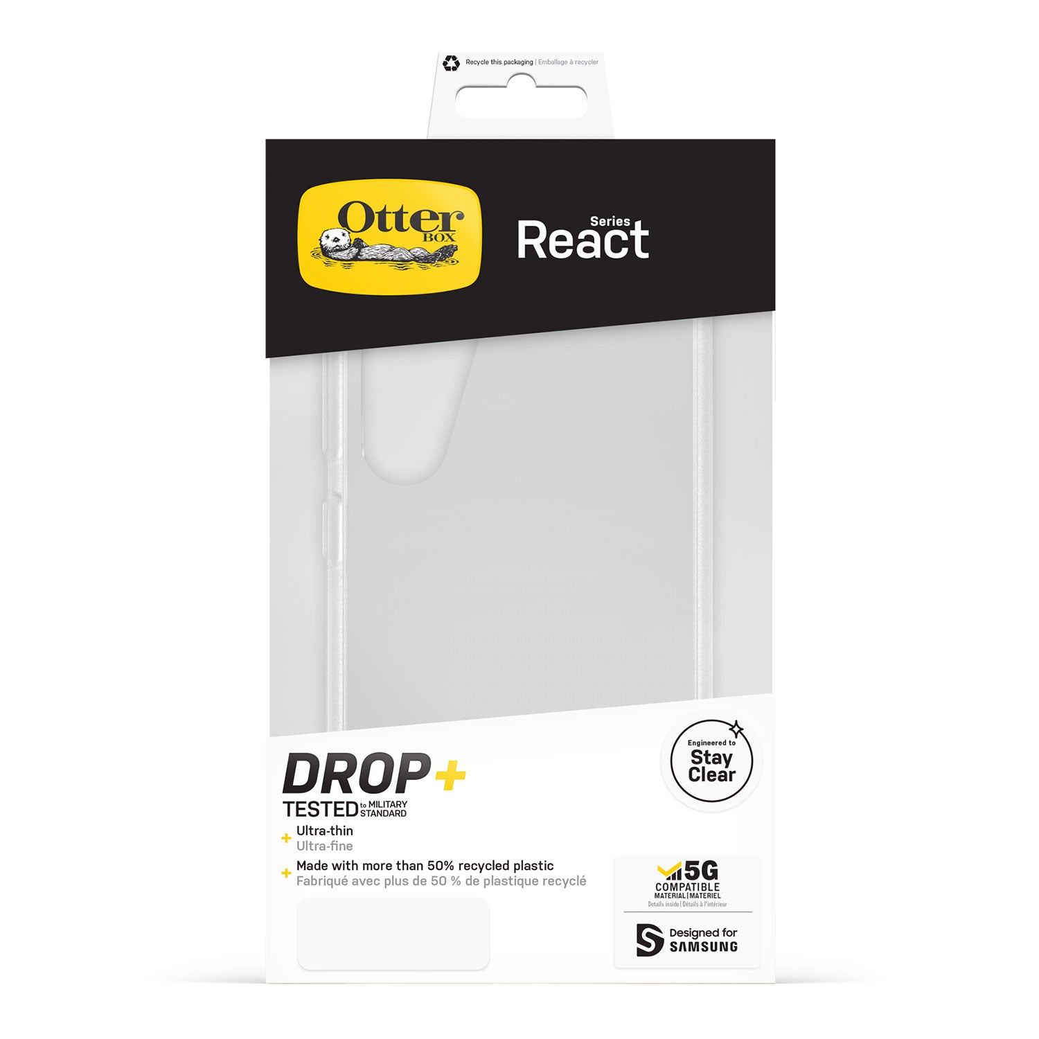 OtterBox Samsung Galaxy S23 Case React Clear