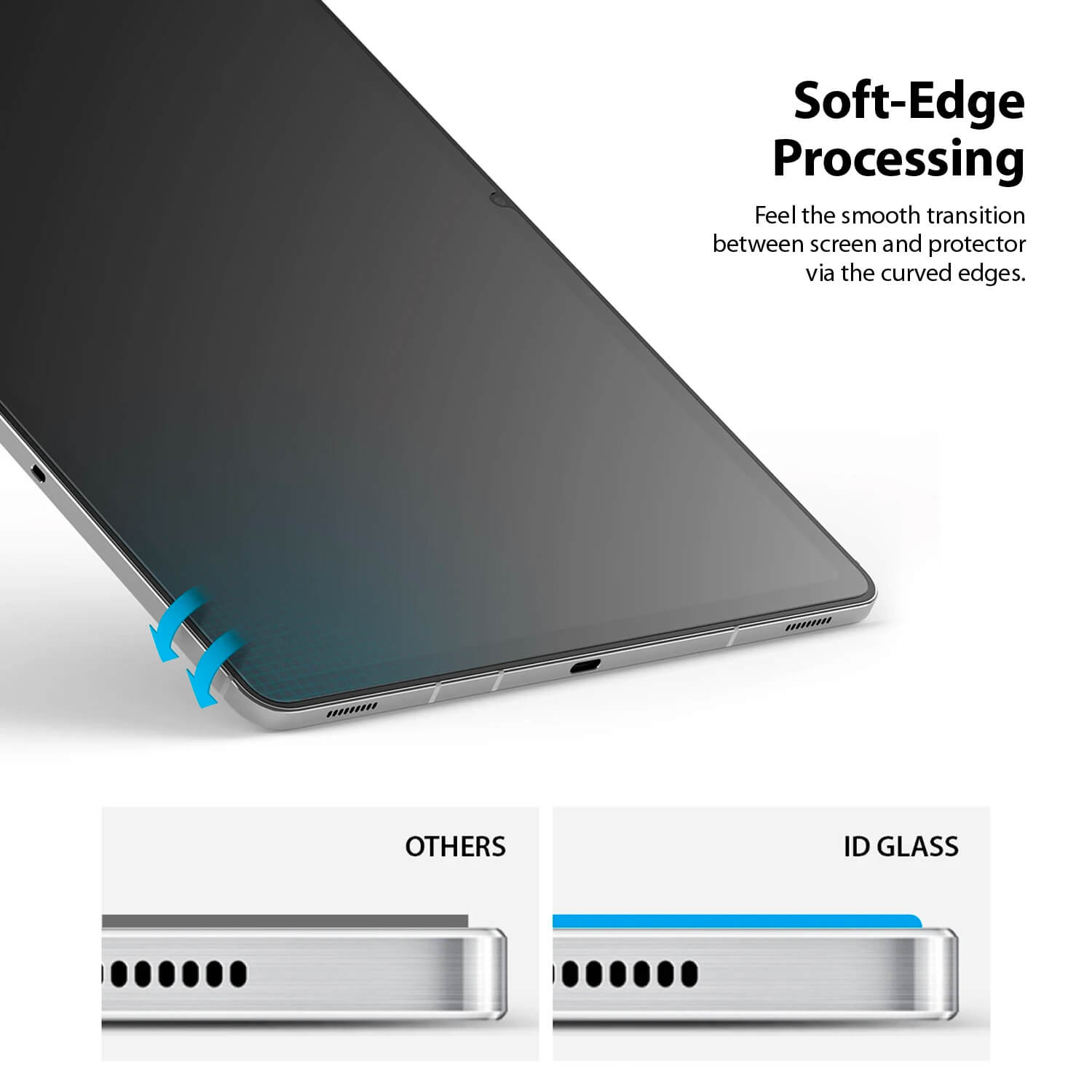 Ringke Samsung Galaxy Tab S8 / S7 Invisible Defender Glass Screen Protector