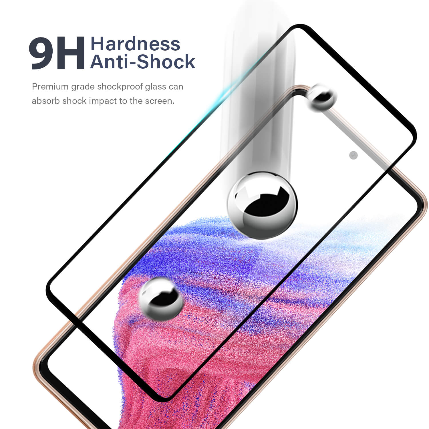 Tough On Samsung Galaxy A52s/A53 5G/A52 5G 2.5D Tempered Glass Screen Protector Black