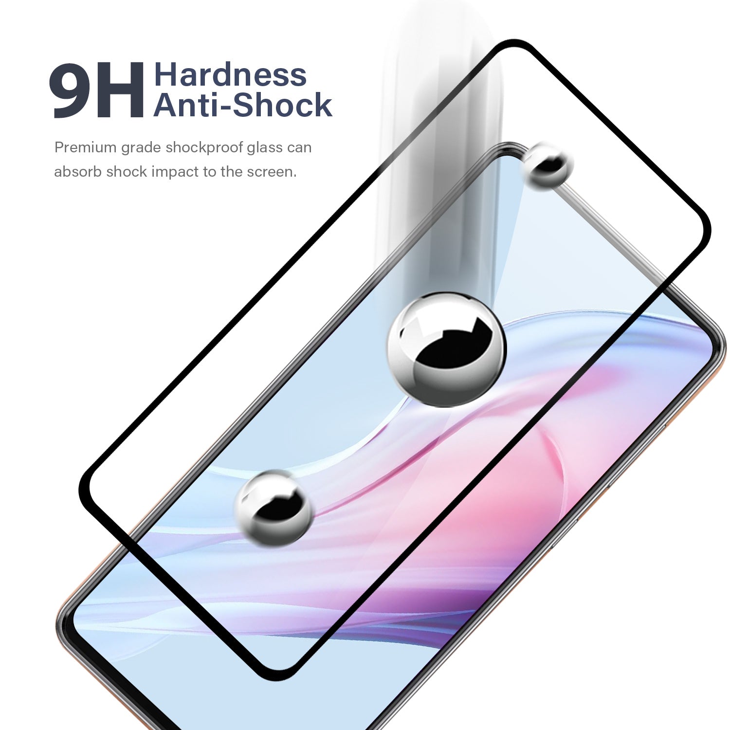 Tough On Samsung Galaxy A54 5G Tempered Glass Screen Protector Black