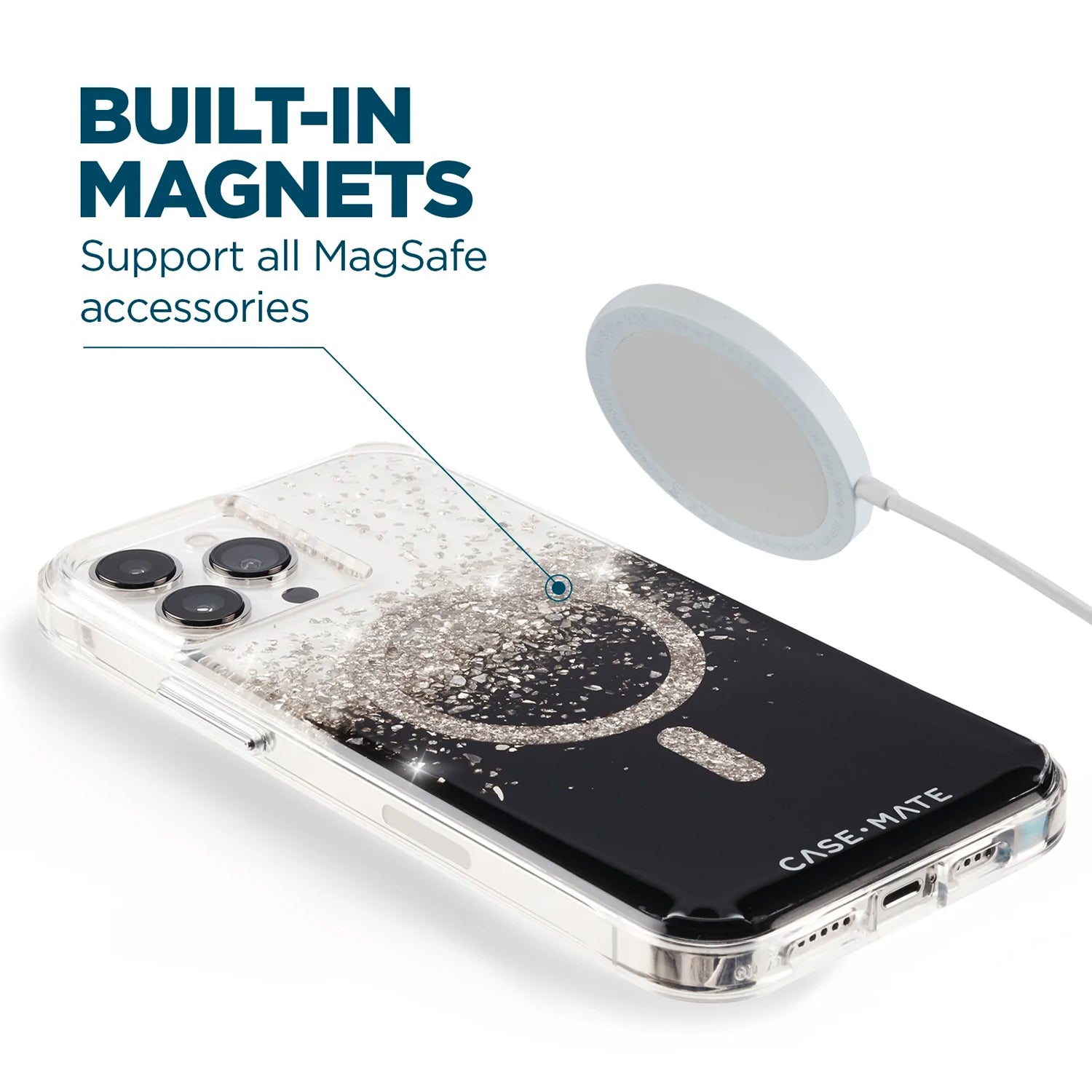 CaseMate iPhone 14 Pro Case Karat Onyx with Magsafe