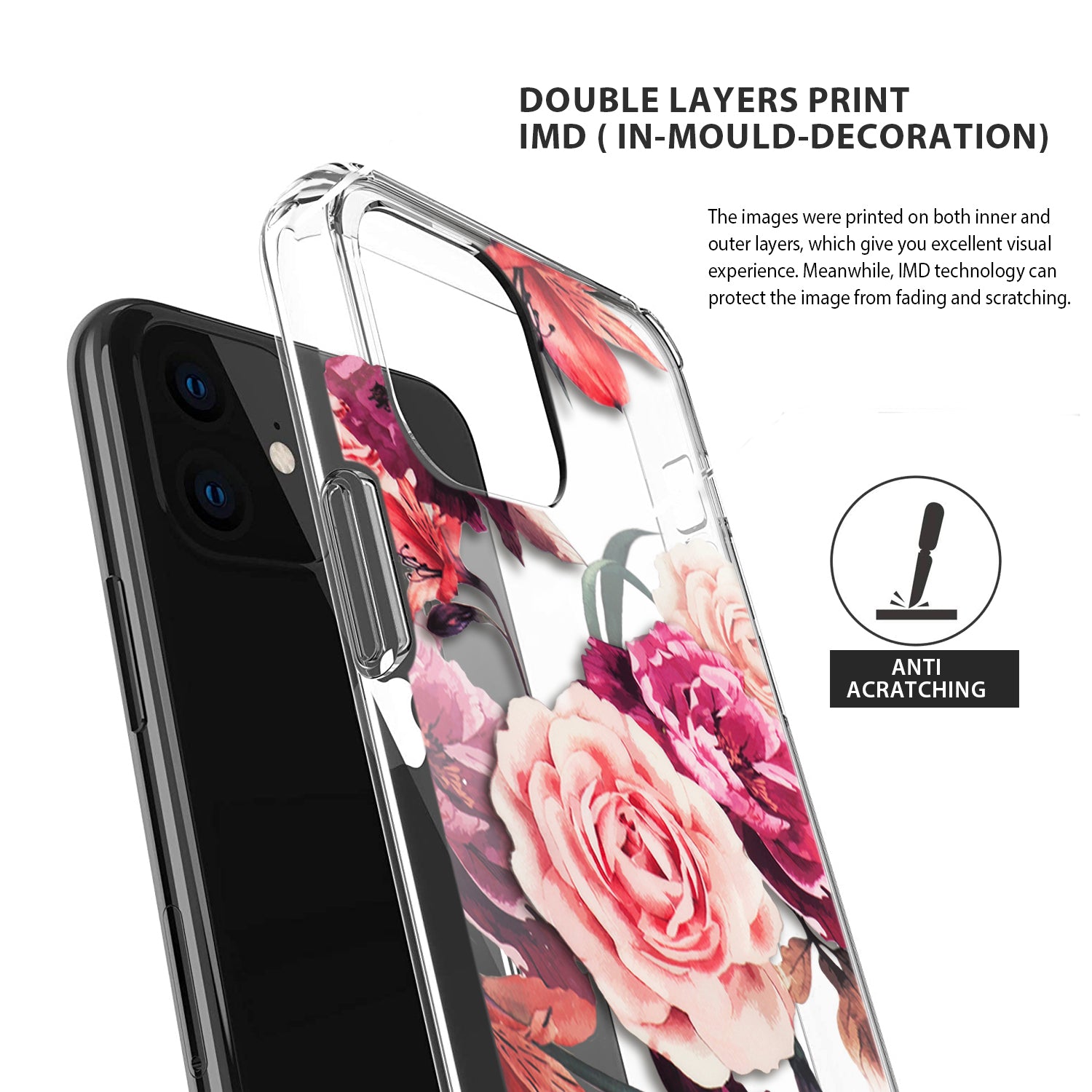 Tough On iPhone 11 Case IMD Rose Flower