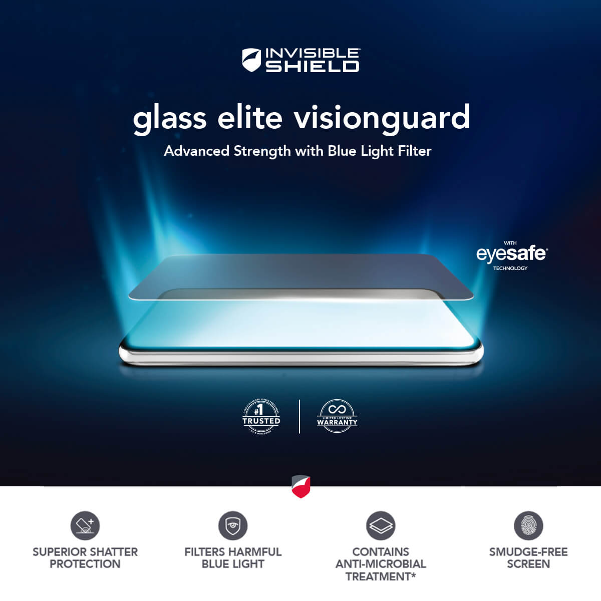 Zagg InvisibleShield iPhone 13 Mini Screen Protector Glass Elite VisionGuard