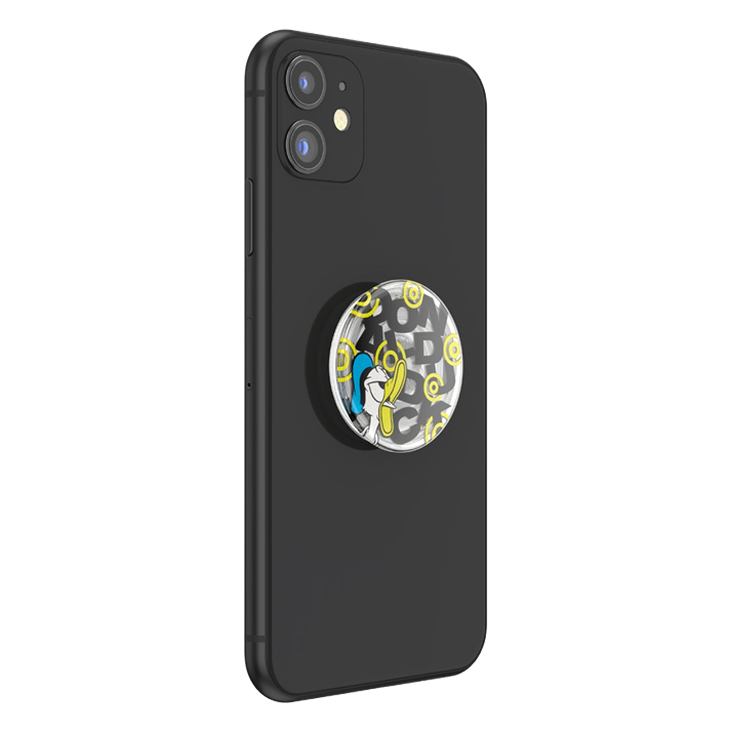PopSockets PopGrip Swappable Holder Angry Donald Clear