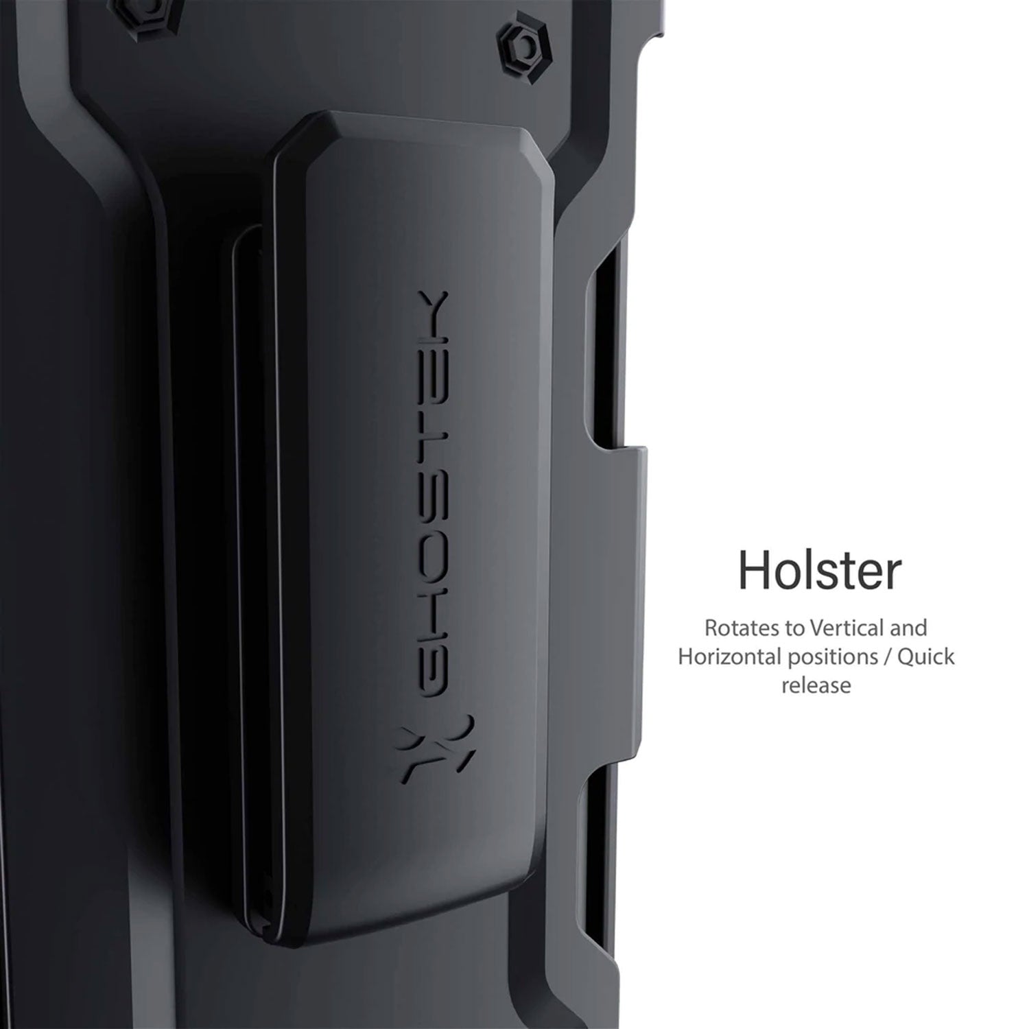Ghostek Samsung Galaxy A13 5G Case Iron Armor 3 with Belt Clip Matte Black