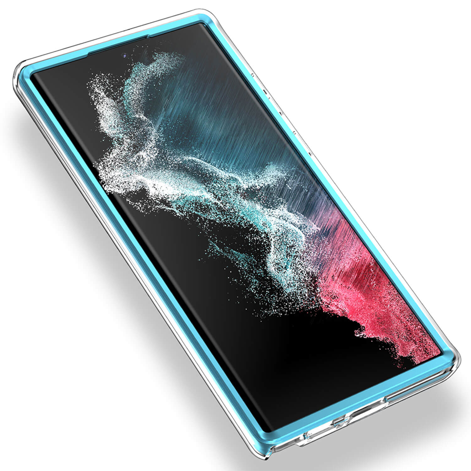 Tough On Samsung Galaxy S22 Ultra 5G IMD Stylish Case Blue