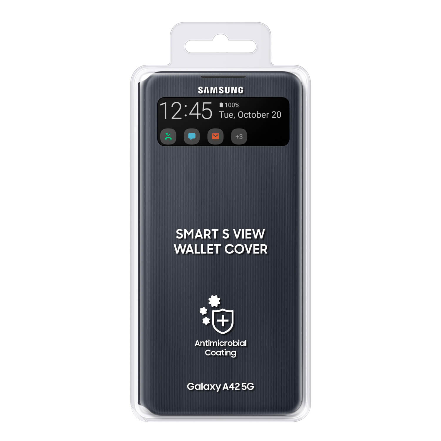 Samsung A42 5G S VIEW Wallet Black