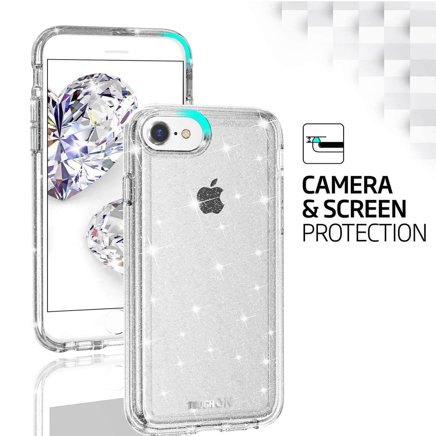 Tough On iPhone SE 2022 & 2020/iPhone 7 & 8 Case Glitter Stardust