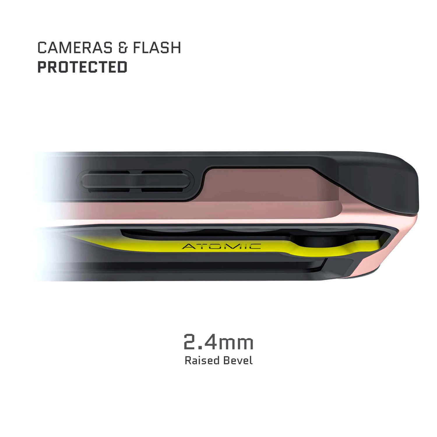 Ghostek Samsung Galaxy S22 5G Case Atomic Slim 4 Aluminum Phantom Pink