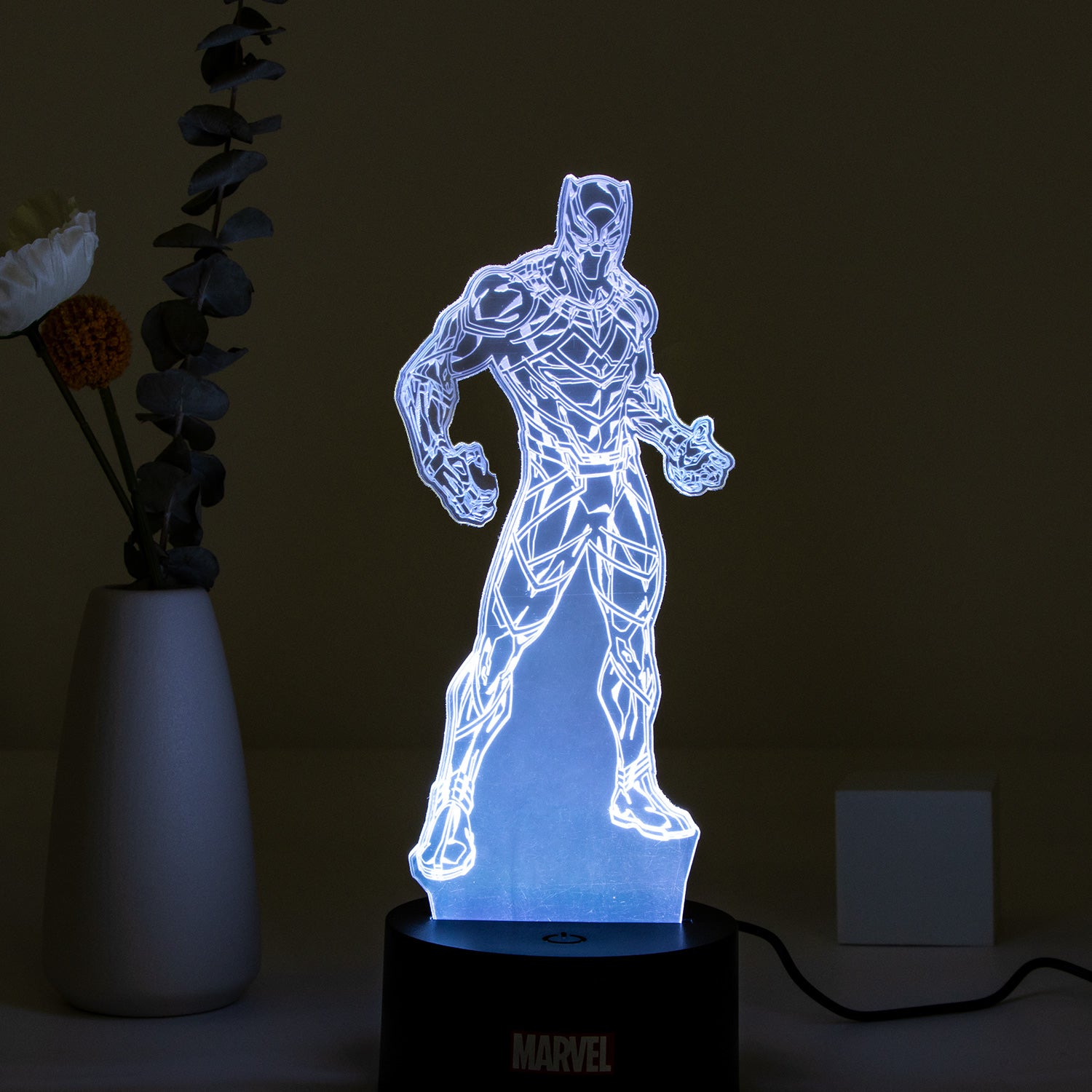 Marvel 3D RGB App Controlled USB LED Night Light Black Panther #2
