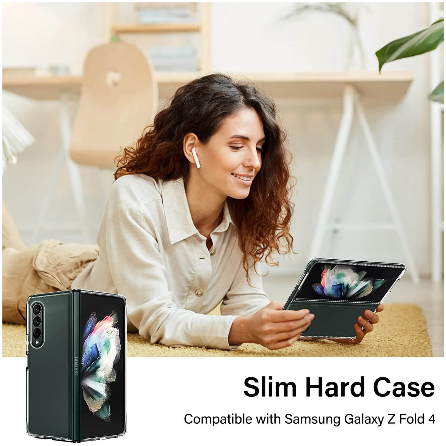 Tough On Samsung Galaxy Z Fold4 5G Case Tough Clear Air