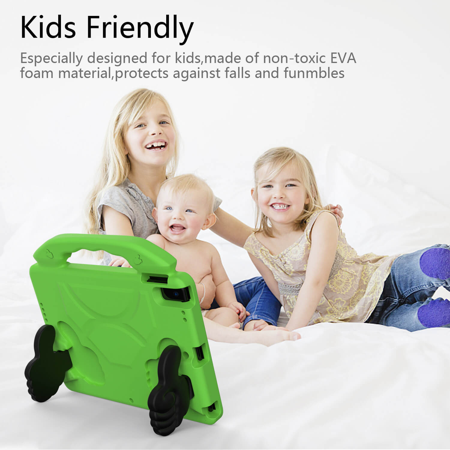Tough On iPad 5 / 6th Gen 9.7" Case EVA Kids Protection Green