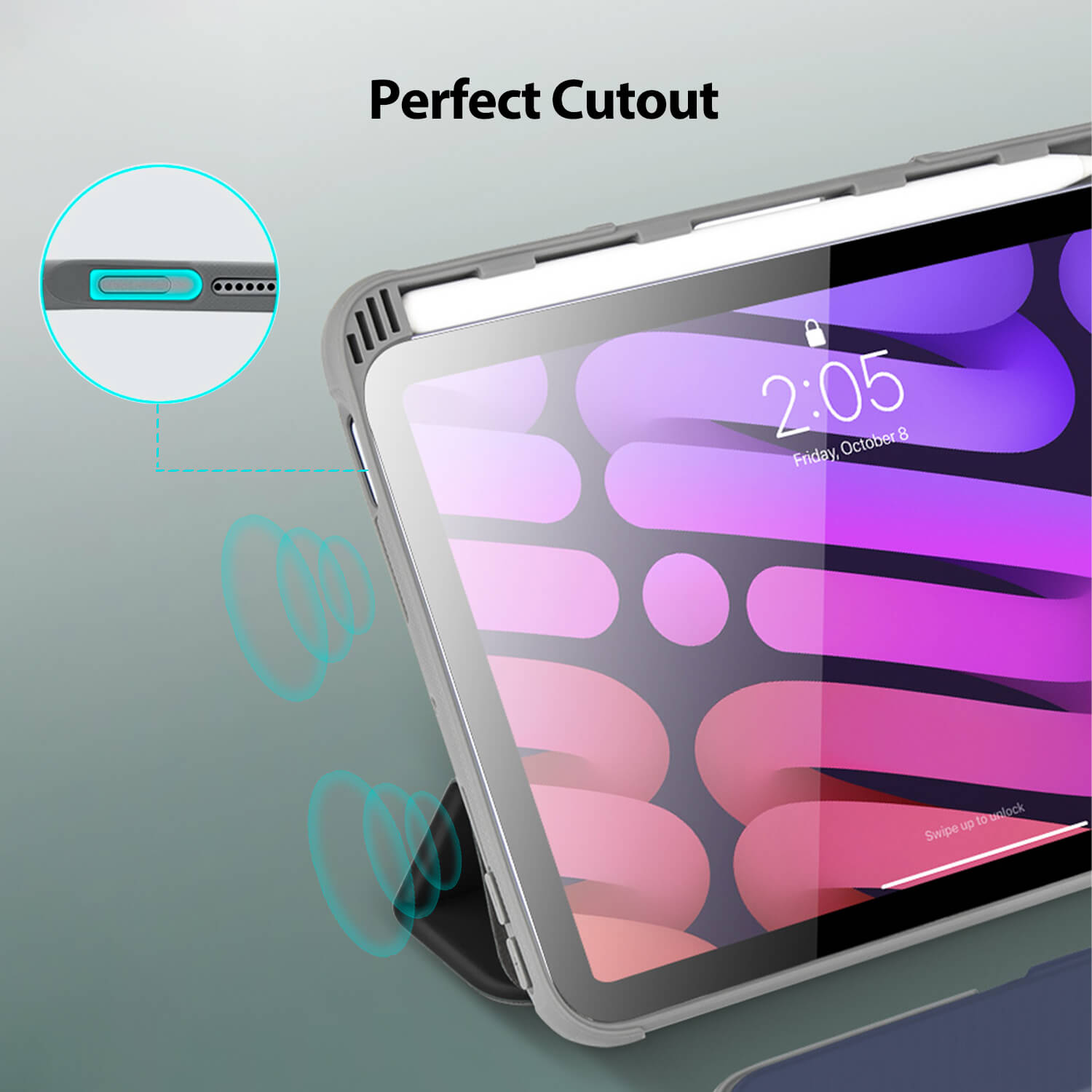 Tough On iPad mini 7/mini 6 Smart Cover Clear