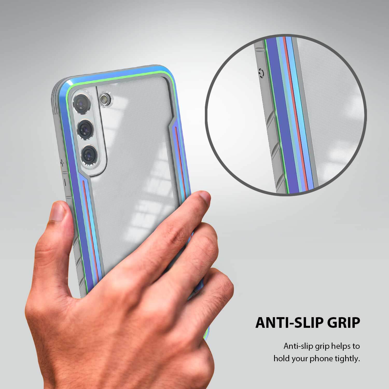 Tough On Samsung Galaxy S22 Plus 5G Case Iron Shield Iridescent