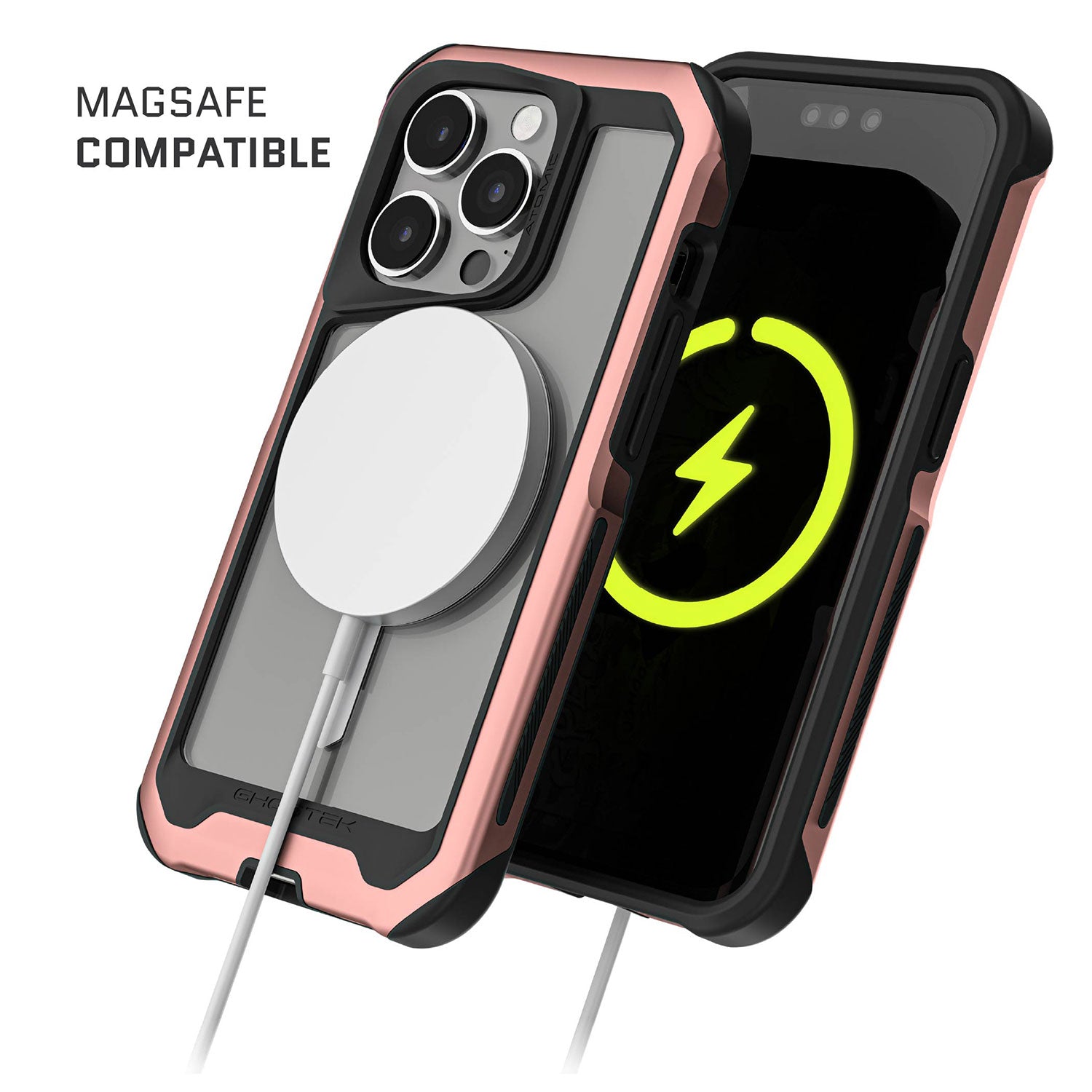 Ghostek iPhone 14 Pro Case Atomic Slim w/ Magsafe Pink