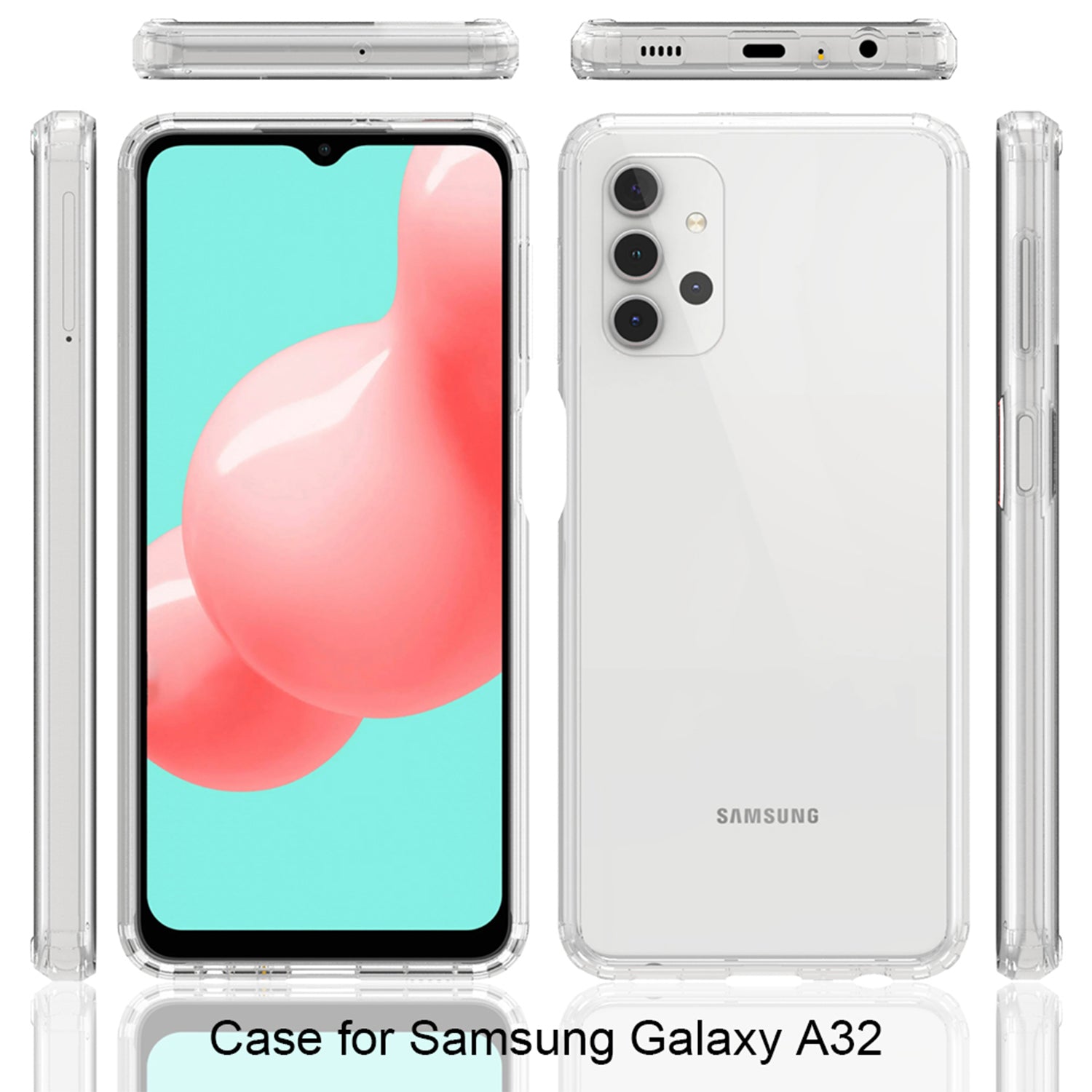 Tough On Samsung Galaxy A32 5G Case Tough Essential Clear
