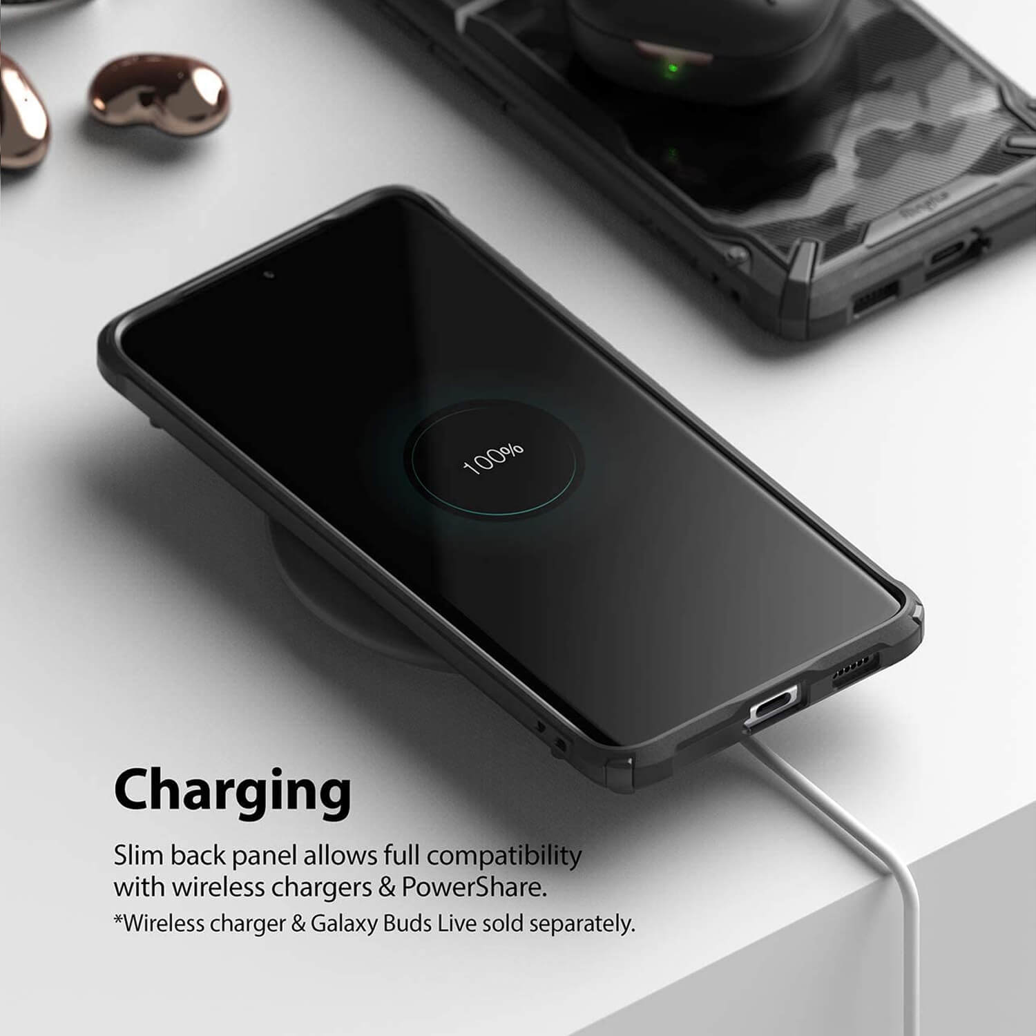 Ringke Samsung Galaxy S21 Ultra 5G Case Fusion X Design Camo Black
