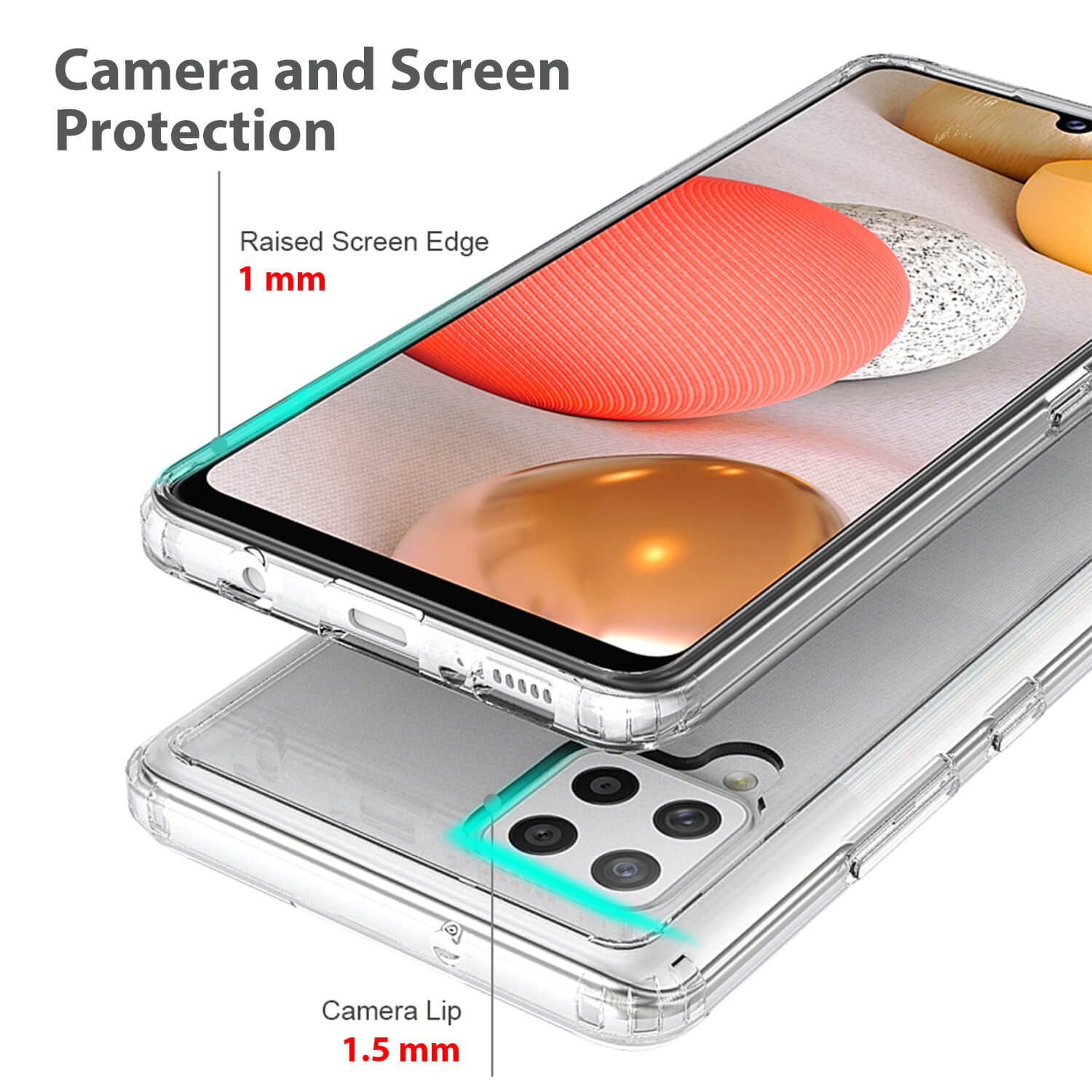Tough On Samsung Galaxy A42 5G Case Slim Hybrid Clear