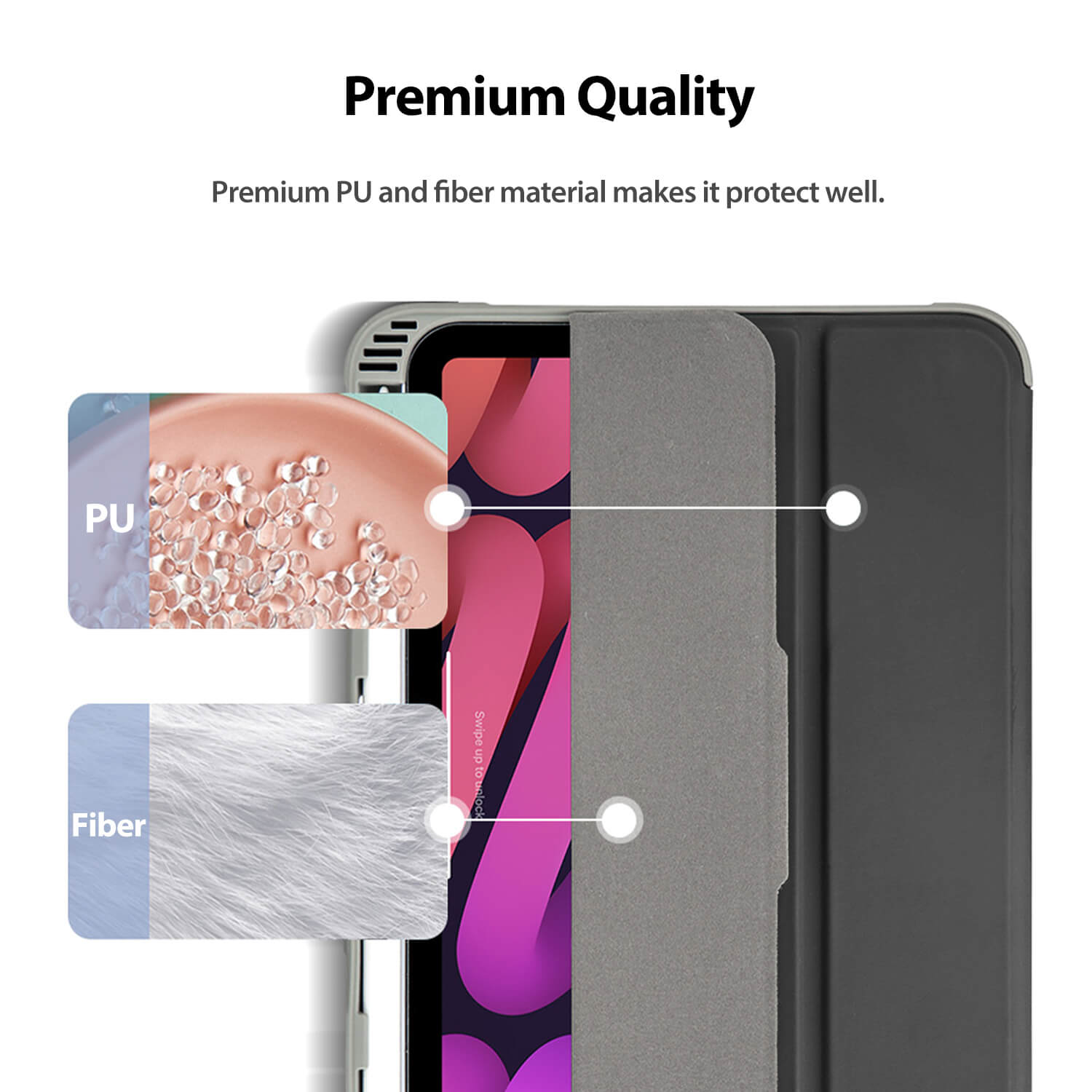 Tough On iPad mini 7/mini 6 Smart Cover Clear